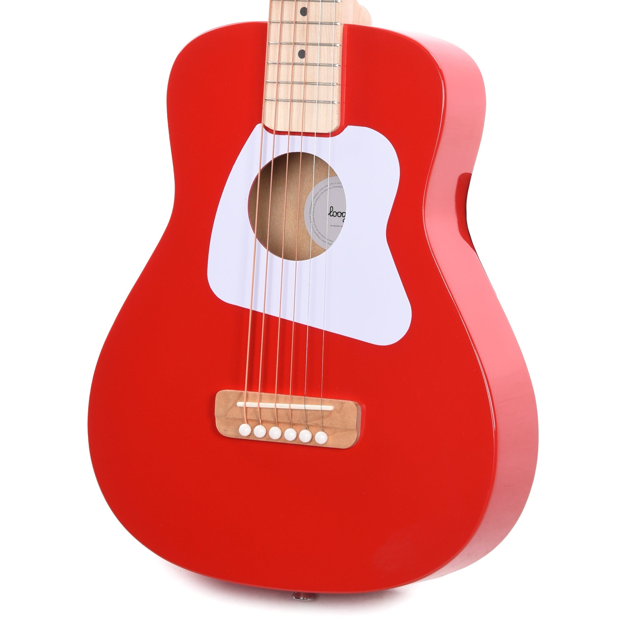 Loog Pro VI Acoustic Red Acoustic Guitars / Classical