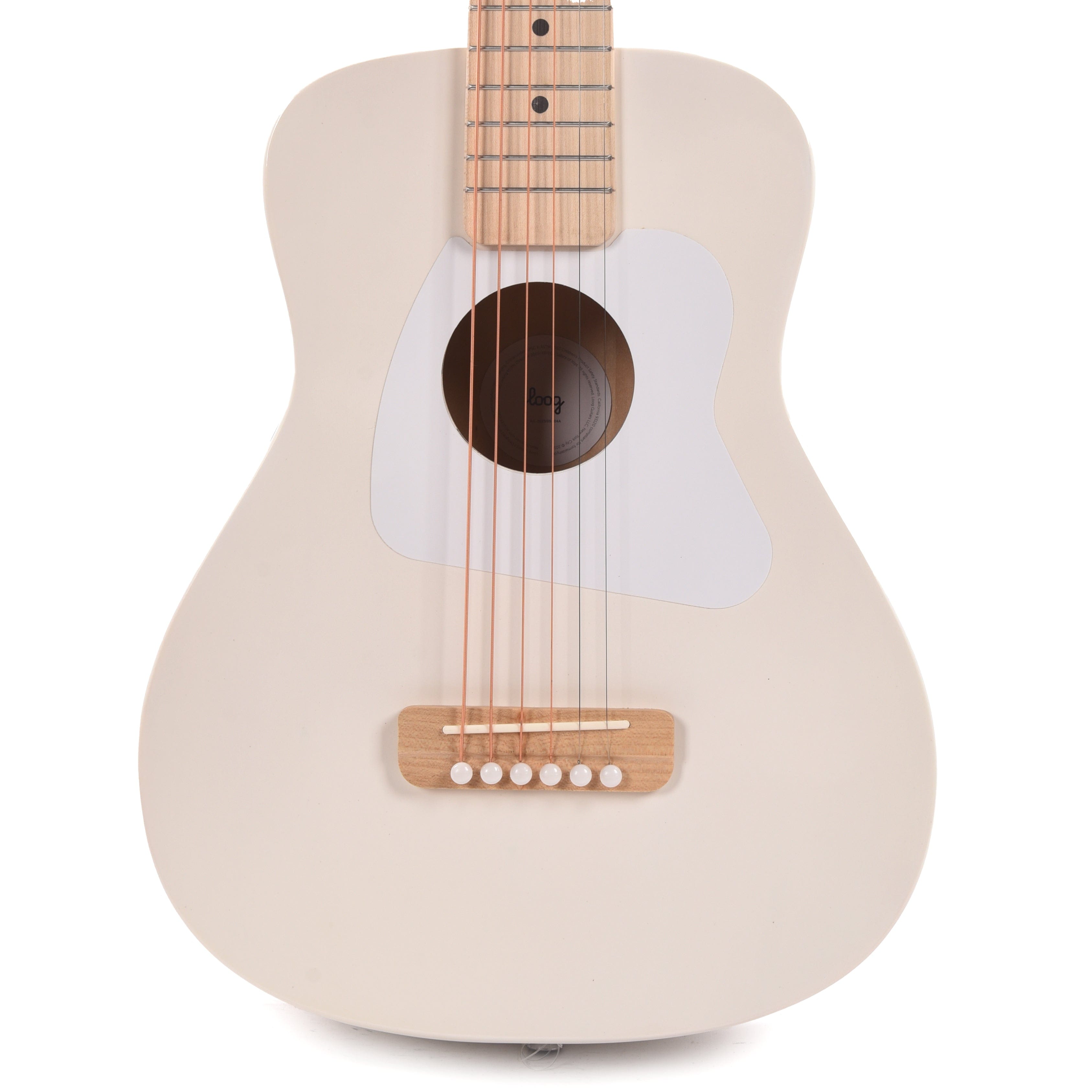 Loog Pro VI Acoustic White Acoustic Guitars / Classical