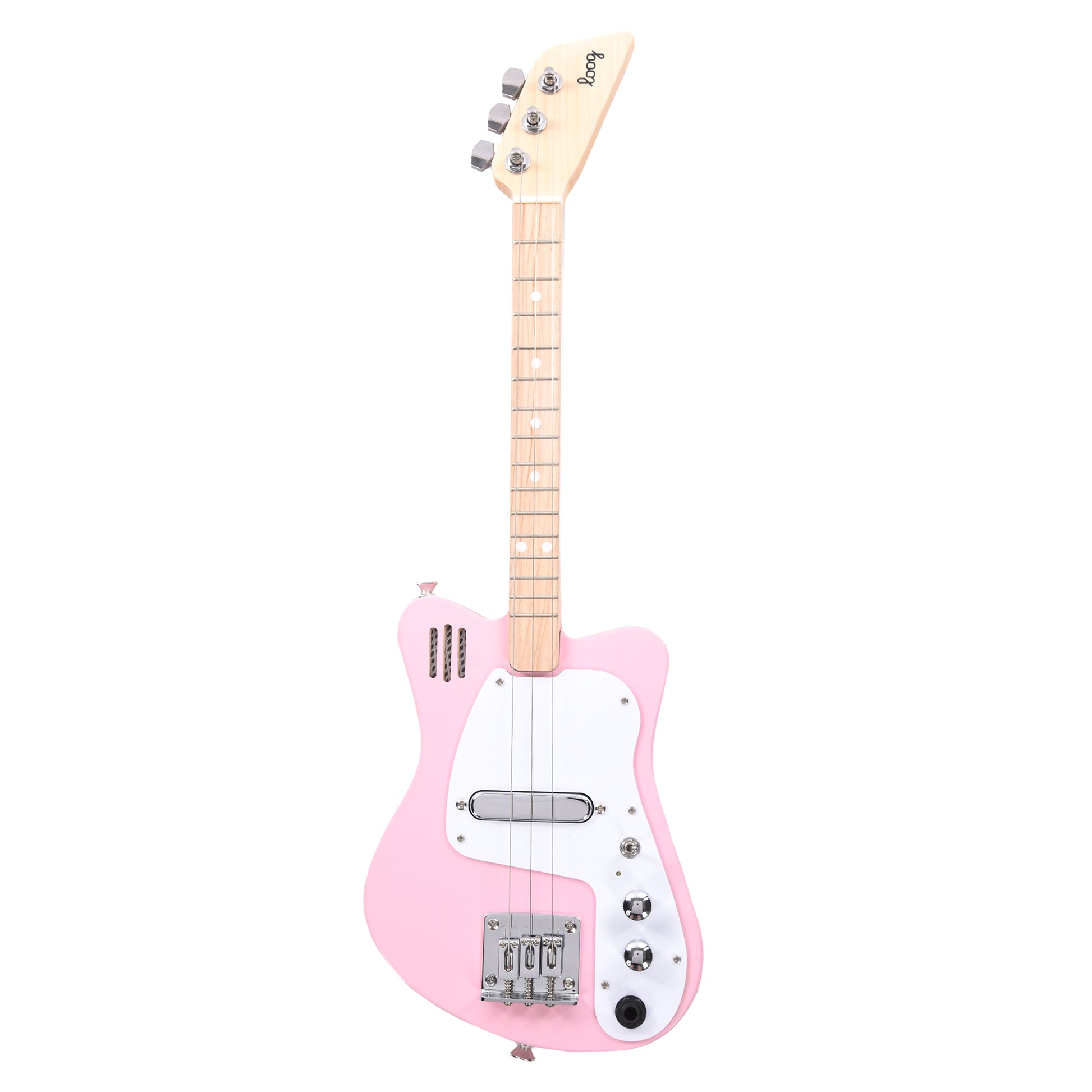 Loog Mini Electric 3-String Pink Electric Guitars / Solid Body