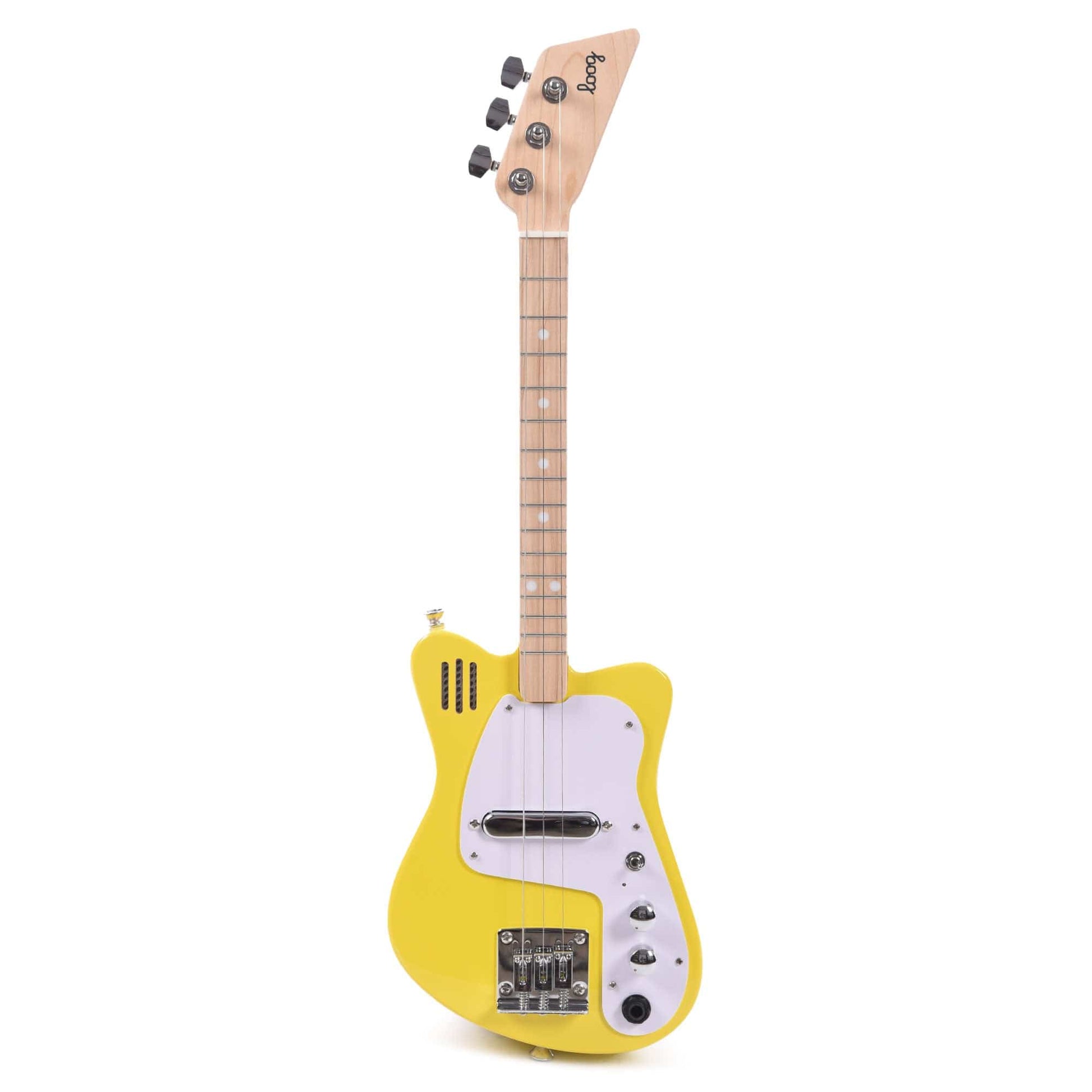 Loog Mini Electric 3-String Yellow Electric Guitars / Solid Body
