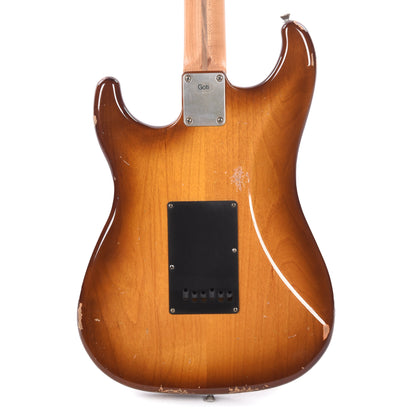 LSL Custom Saticoy HSS Medium Age Nitro Iced Tea Burst Electric Guitars / Solid Body