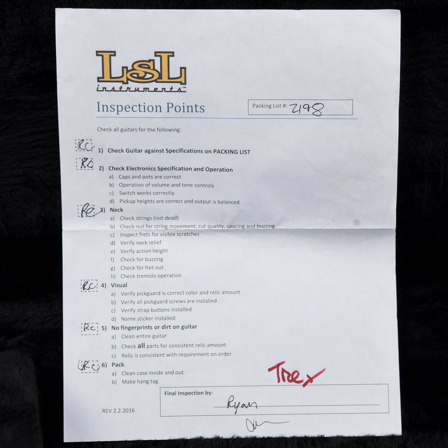 LsL T-Bone Sunburst 2016 Electric Guitars / Solid Body