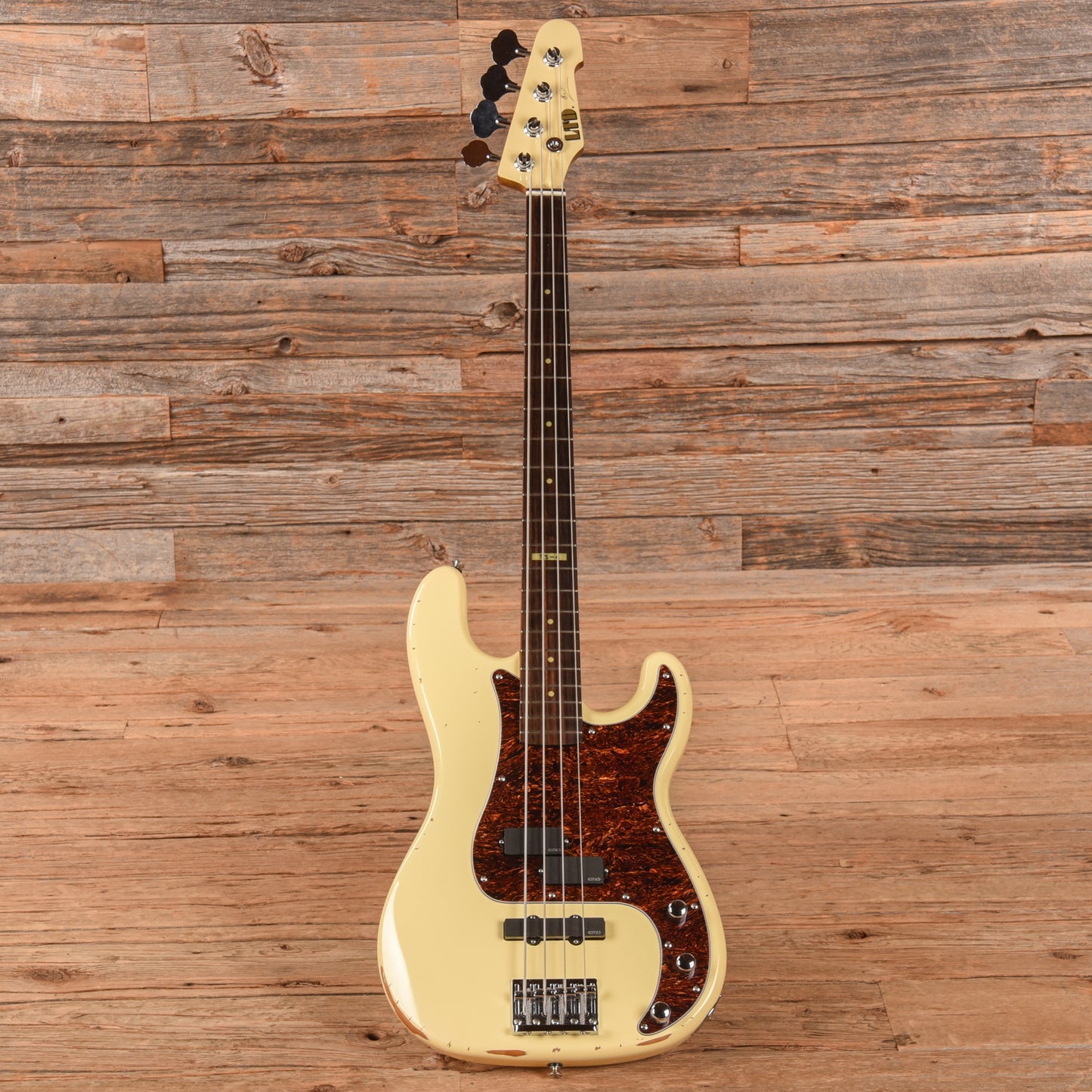 LTD TS-4 Tommy Stinson Signature White Bass Guitars / 4-String