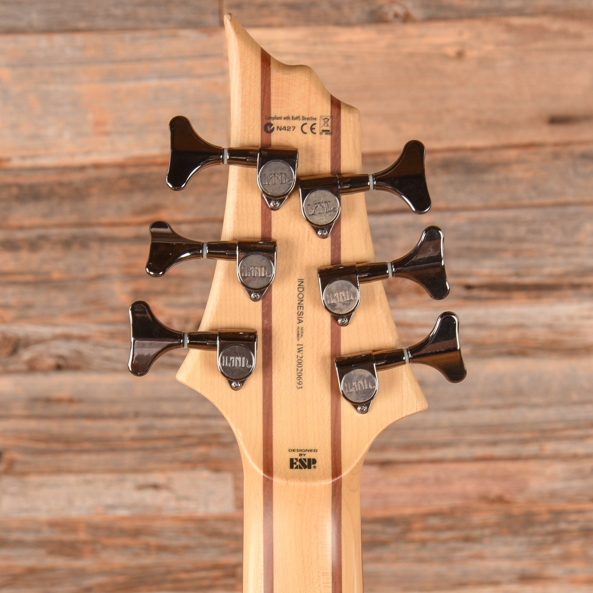 LTD B-206 Spalted Maple 2020 Bass Guitars