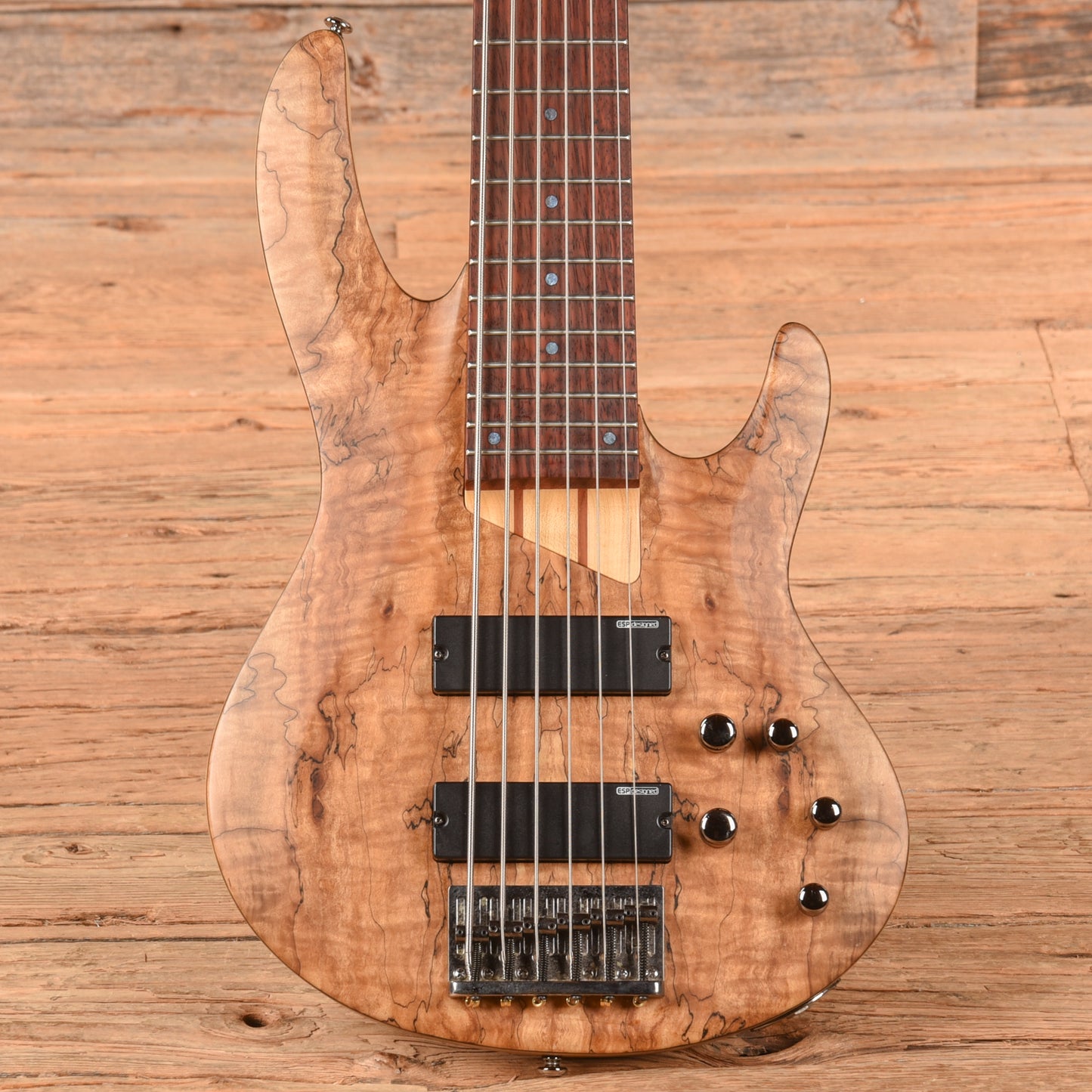 LTD B-206 Spalted Maple 2020 Bass Guitars