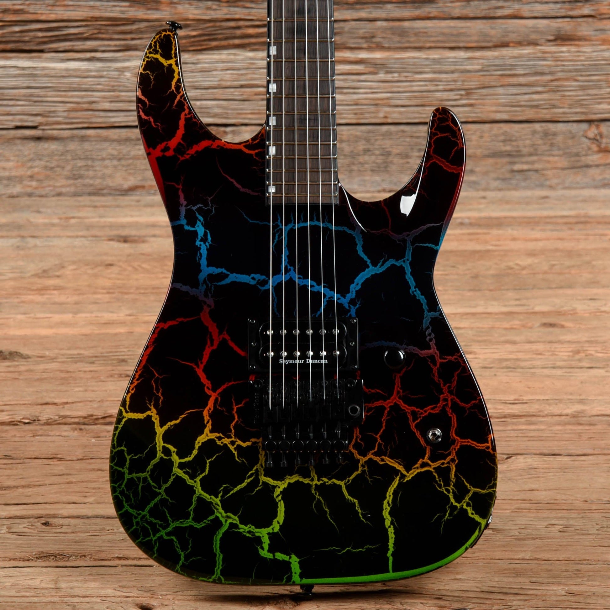 LTD 1987 M-1 Custom Rainbow Crackle 2021 Electric Guitars / Solid Body