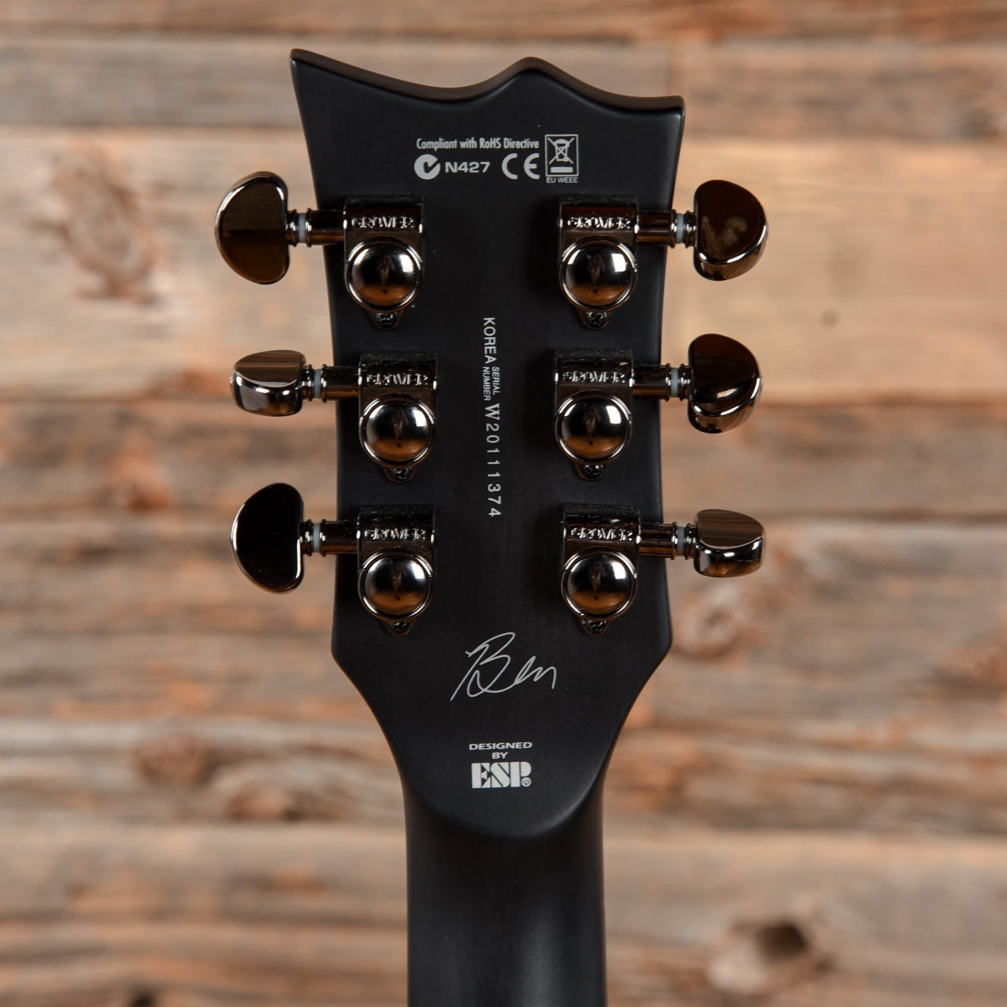 LTD BB-600B Ben Burnley Signature Baritone Black 2020 Electric Guitars / Solid Body