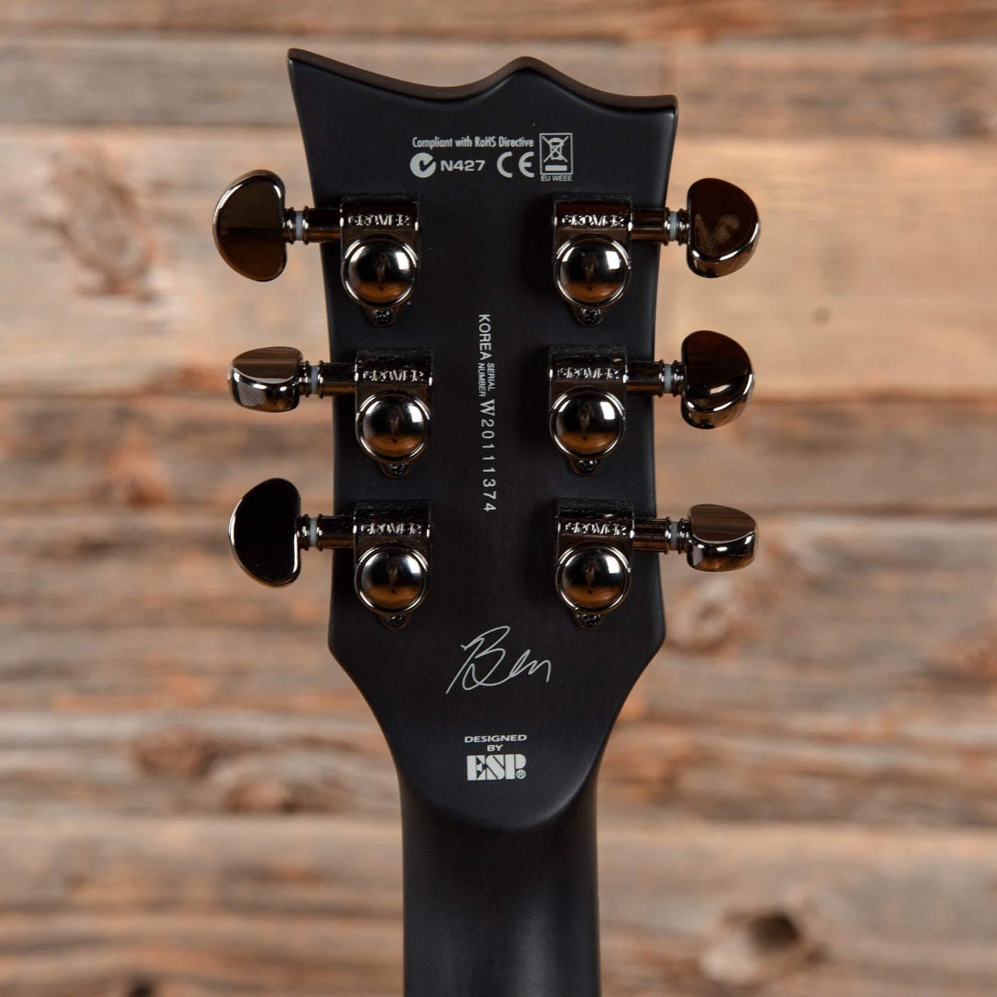 LTD BB-600B Ben Burnley Signature Baritone Black 2020 Electric Guitars / Solid Body