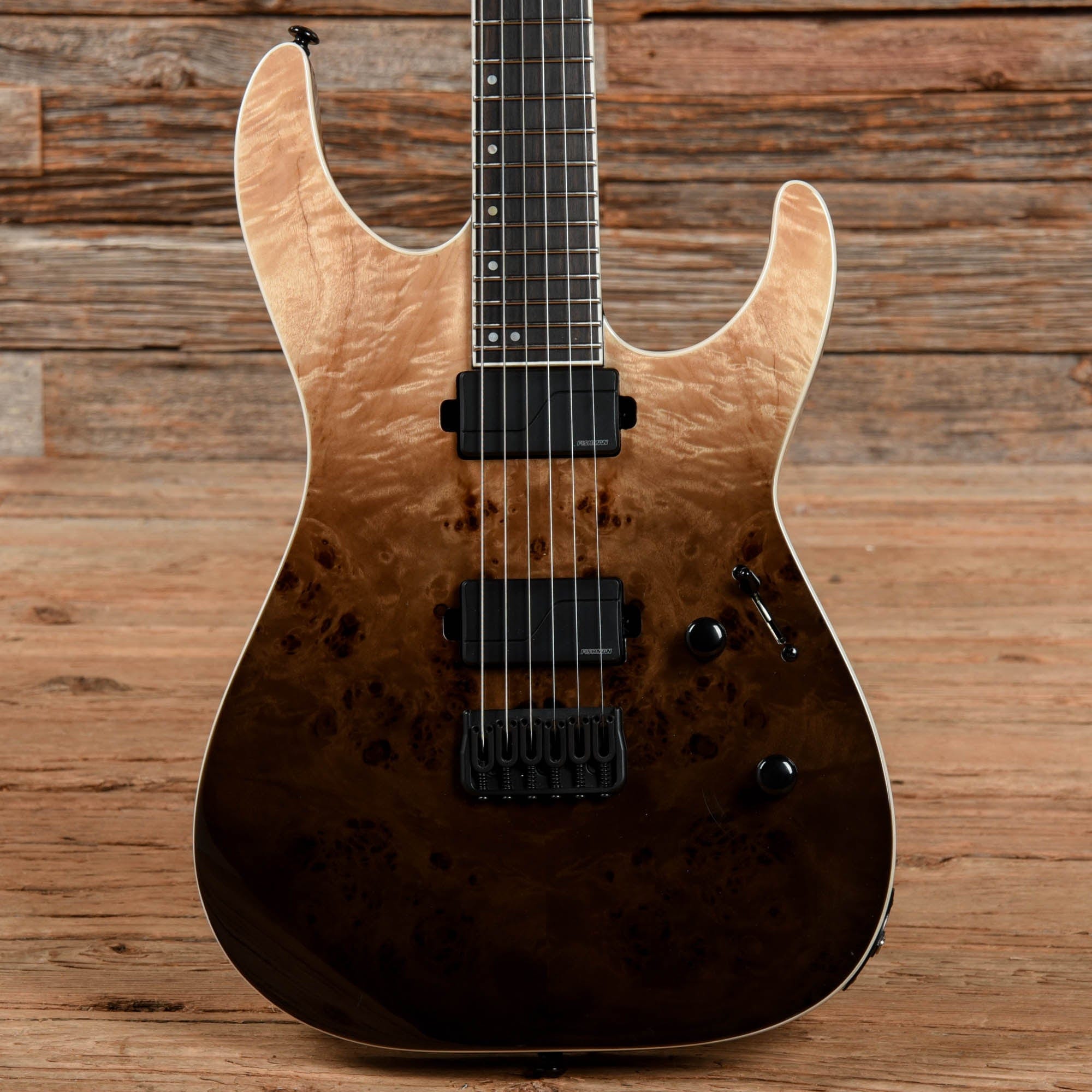 LTD Deluxe M-1000HT Black Fade Electric Guitars / Solid Body