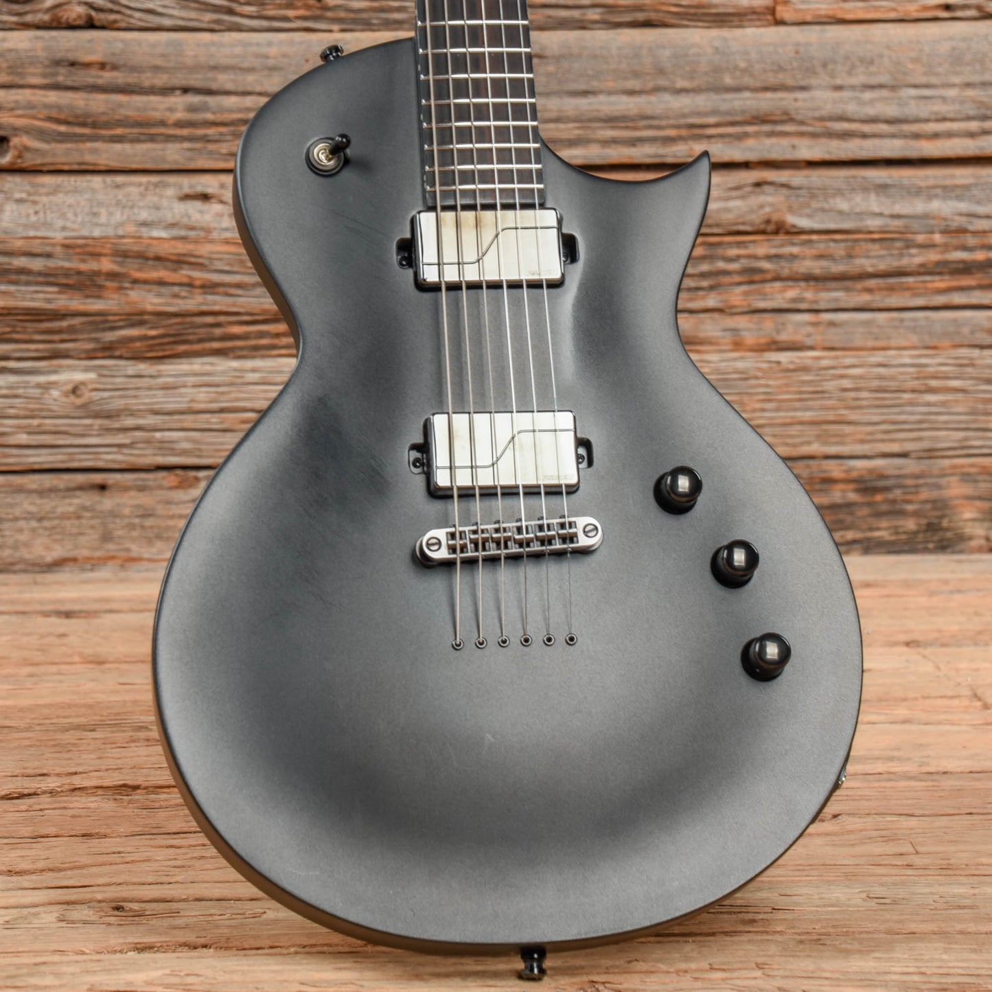 LTD EC-1000B Baritone Charcoal Metallic Satin 2022 Electric Guitars / Solid Body