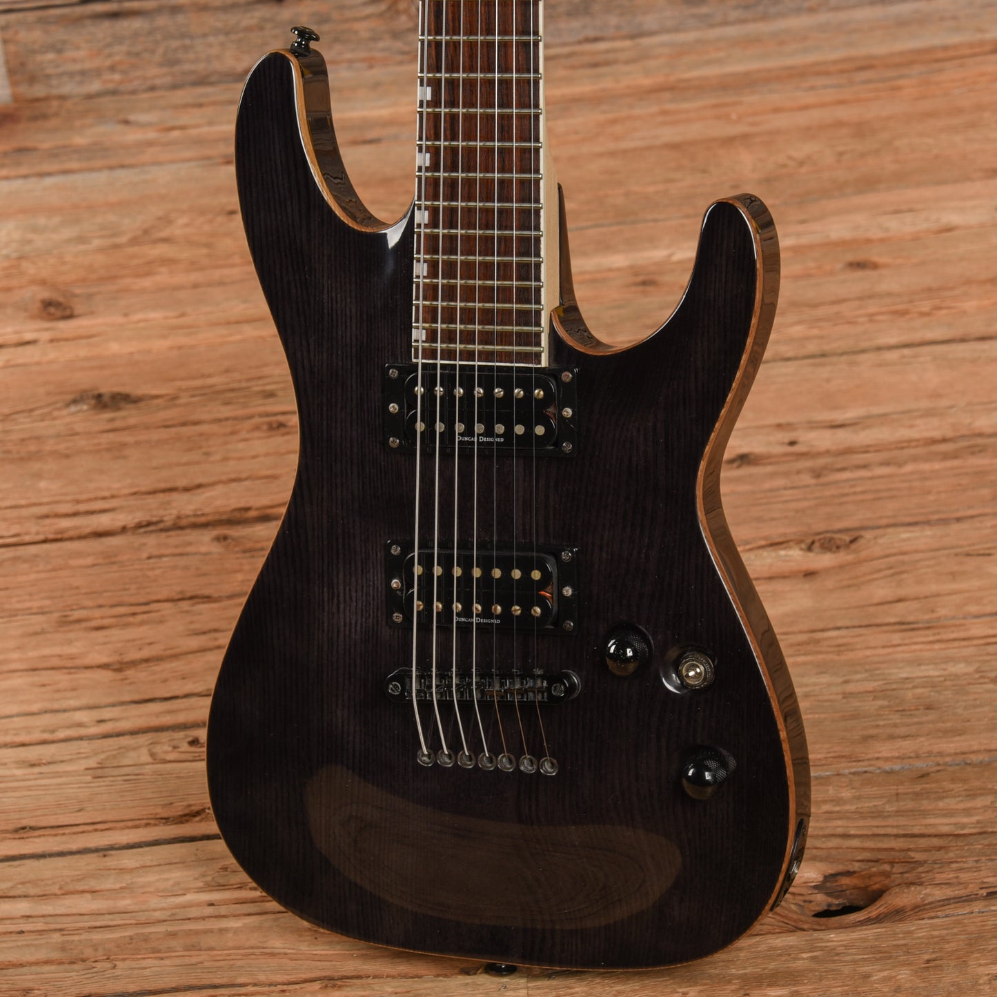LTD H-207 Transparent Black Electric Guitars / Solid Body