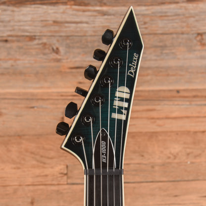 LTD H3-1000 Deluxe Black Turquoise Sunburst 2019 Electric Guitars / Solid Body