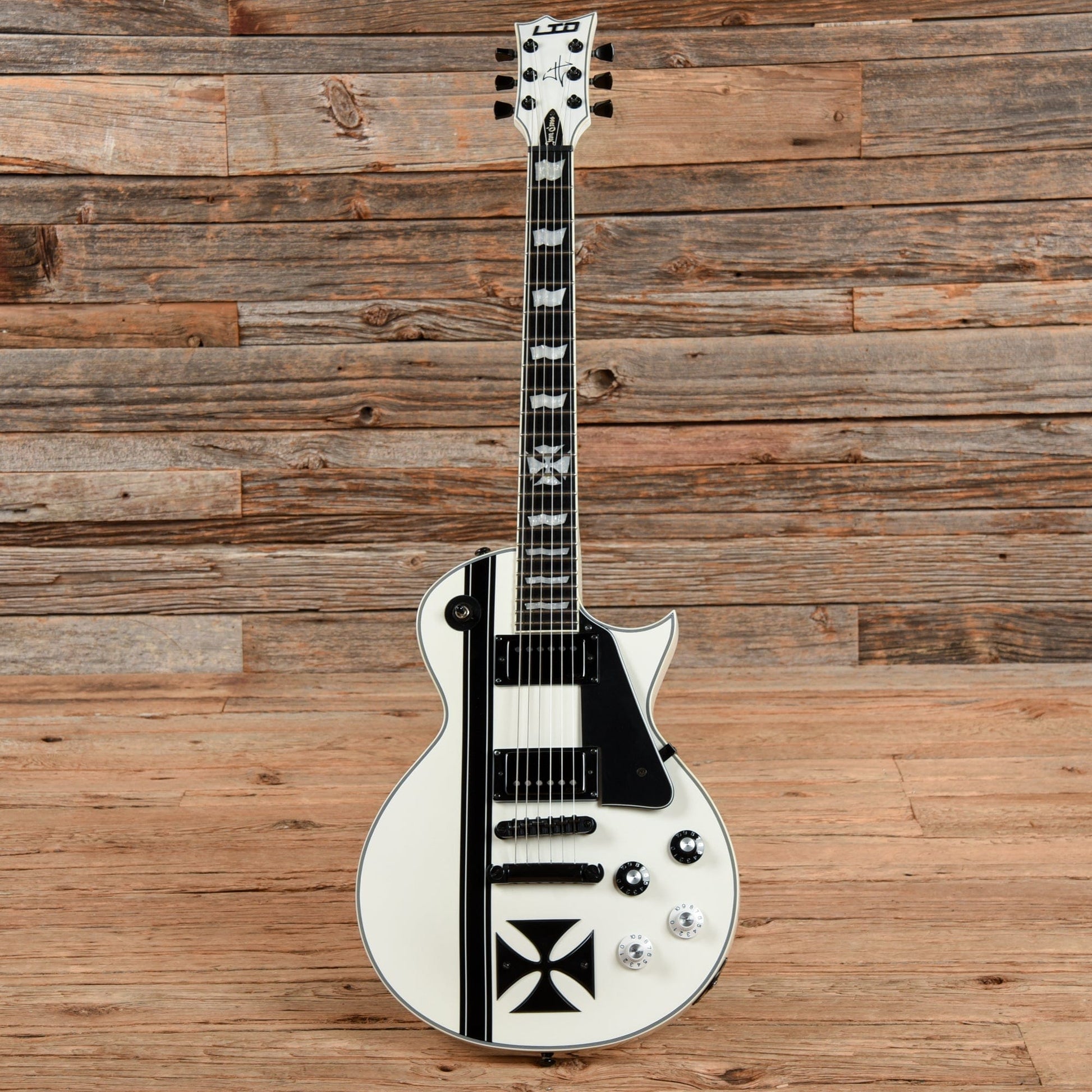 LTD Iron Cross James Hetfield Signature Snow White 2015 Electric Guitars / Solid Body