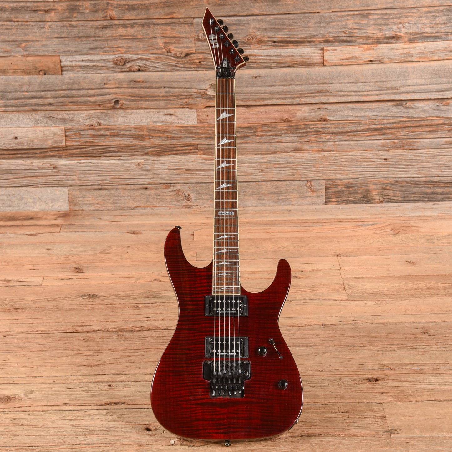 LTD M-302 Transparent Red Electric Guitars / Solid Body
