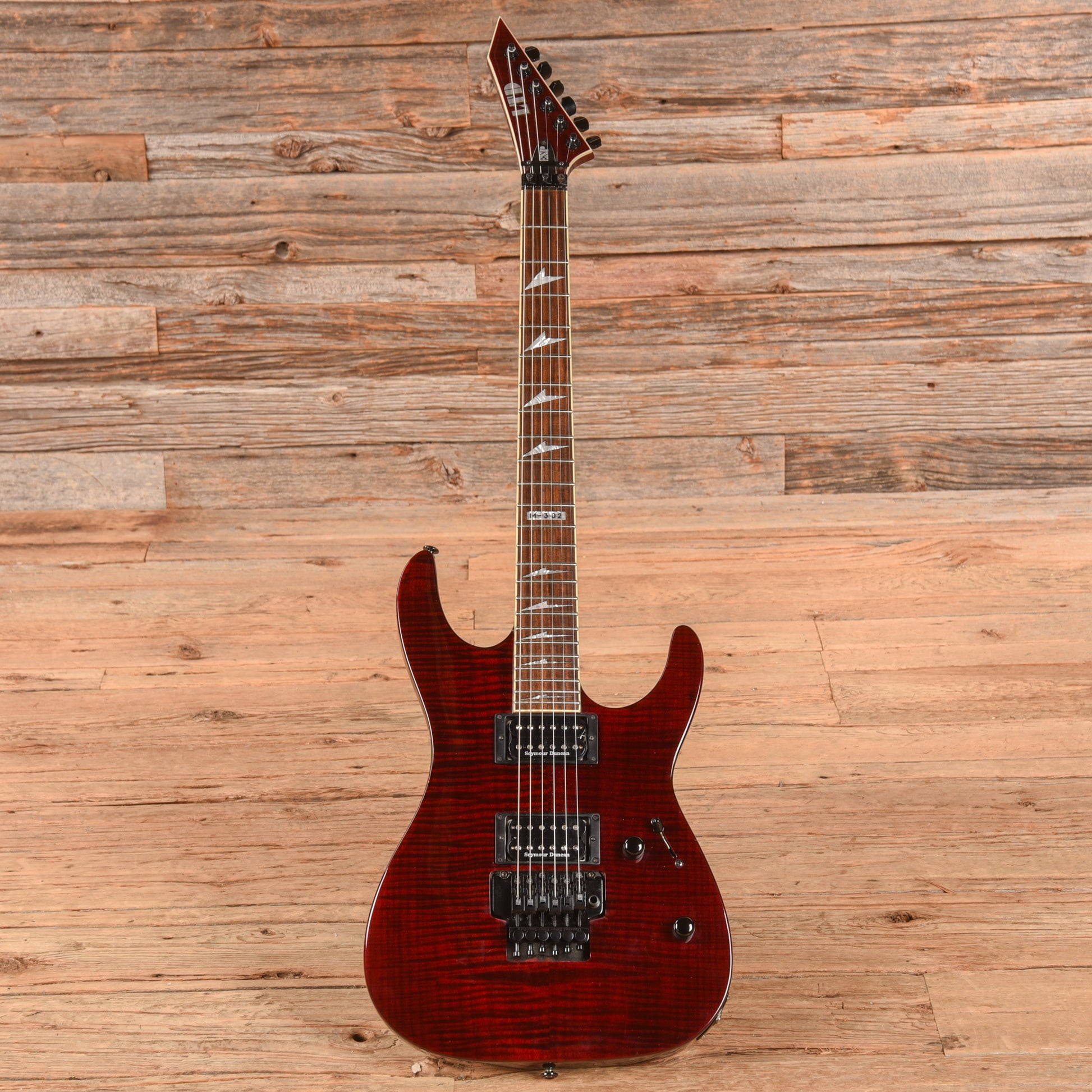 LTD M-302 Transparent Red Electric Guitars / Solid Body