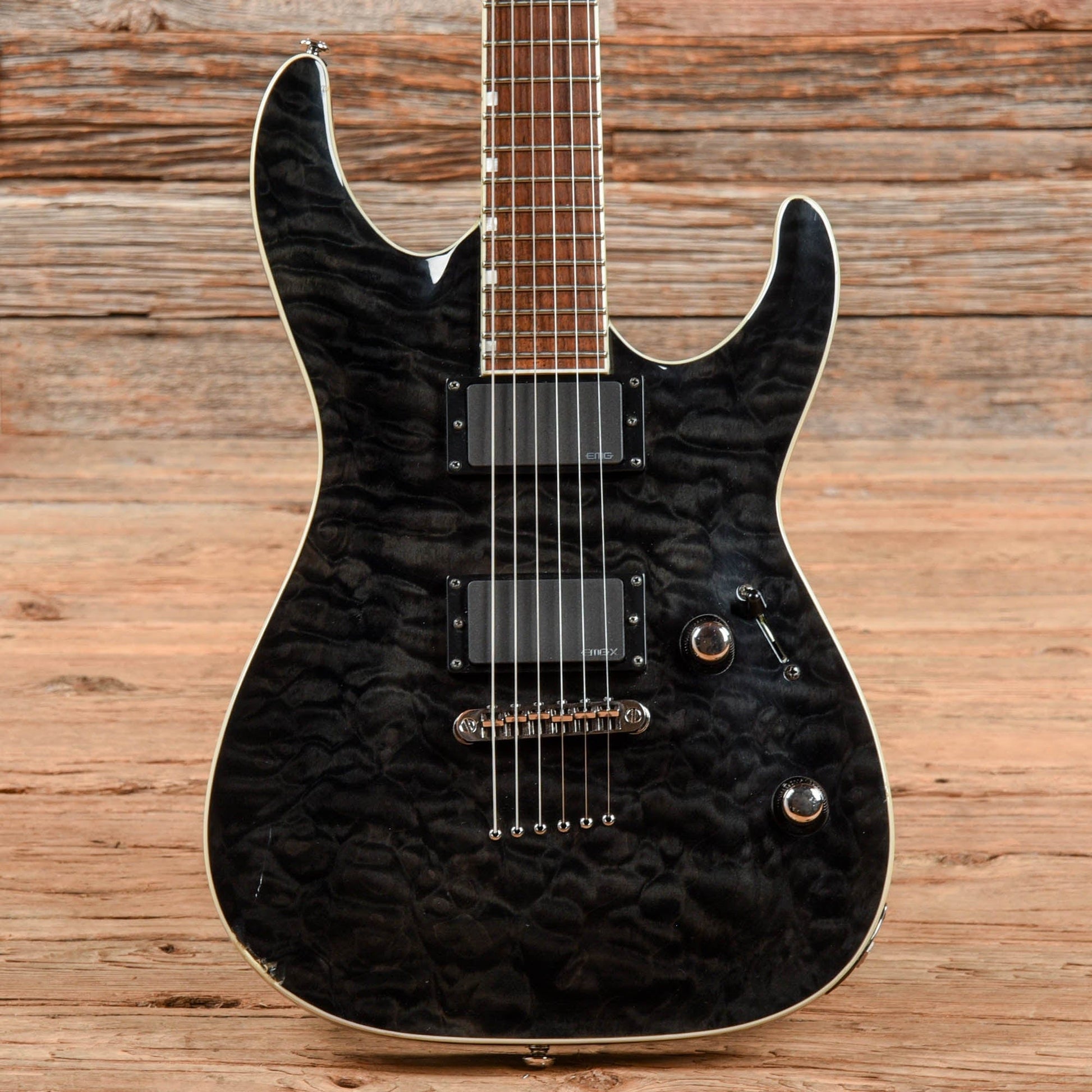 LTD MH-401QMNT Transparent Black 2008 Electric Guitars / Solid Body