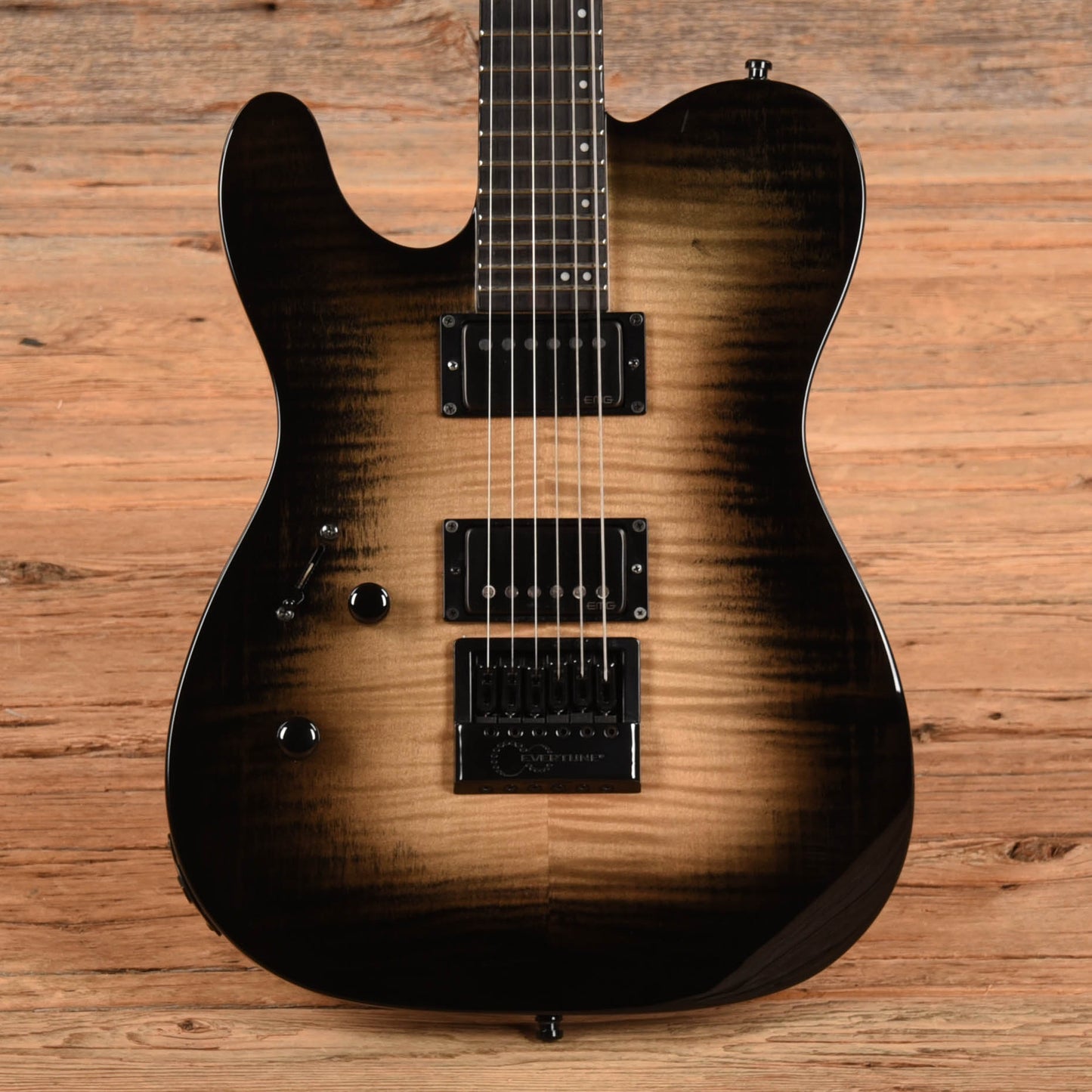 LTD TE-1000 Evertune Black Natural Burst 2019 LEFTY Electric Guitars / Solid Body
