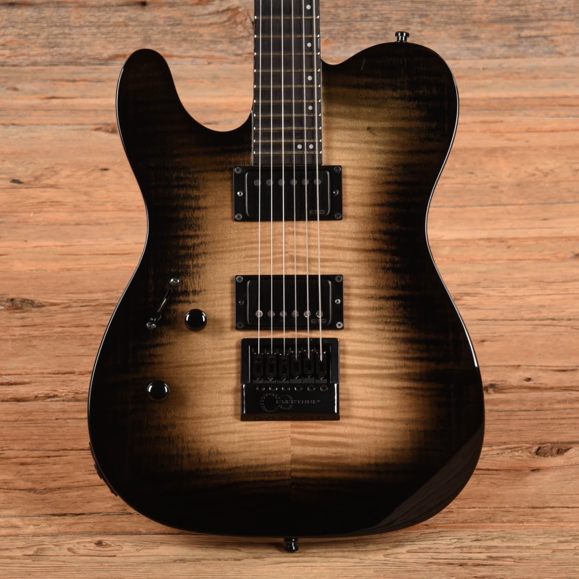 LTD TE-1000 Evertune Black Natural Burst 2019 LEFTY Electric Guitars / Solid Body