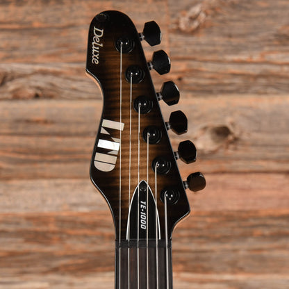 LTD TE-1000 Evertune Black Natural Burst 2019 LEFTY Electric Guitars / Solid Body