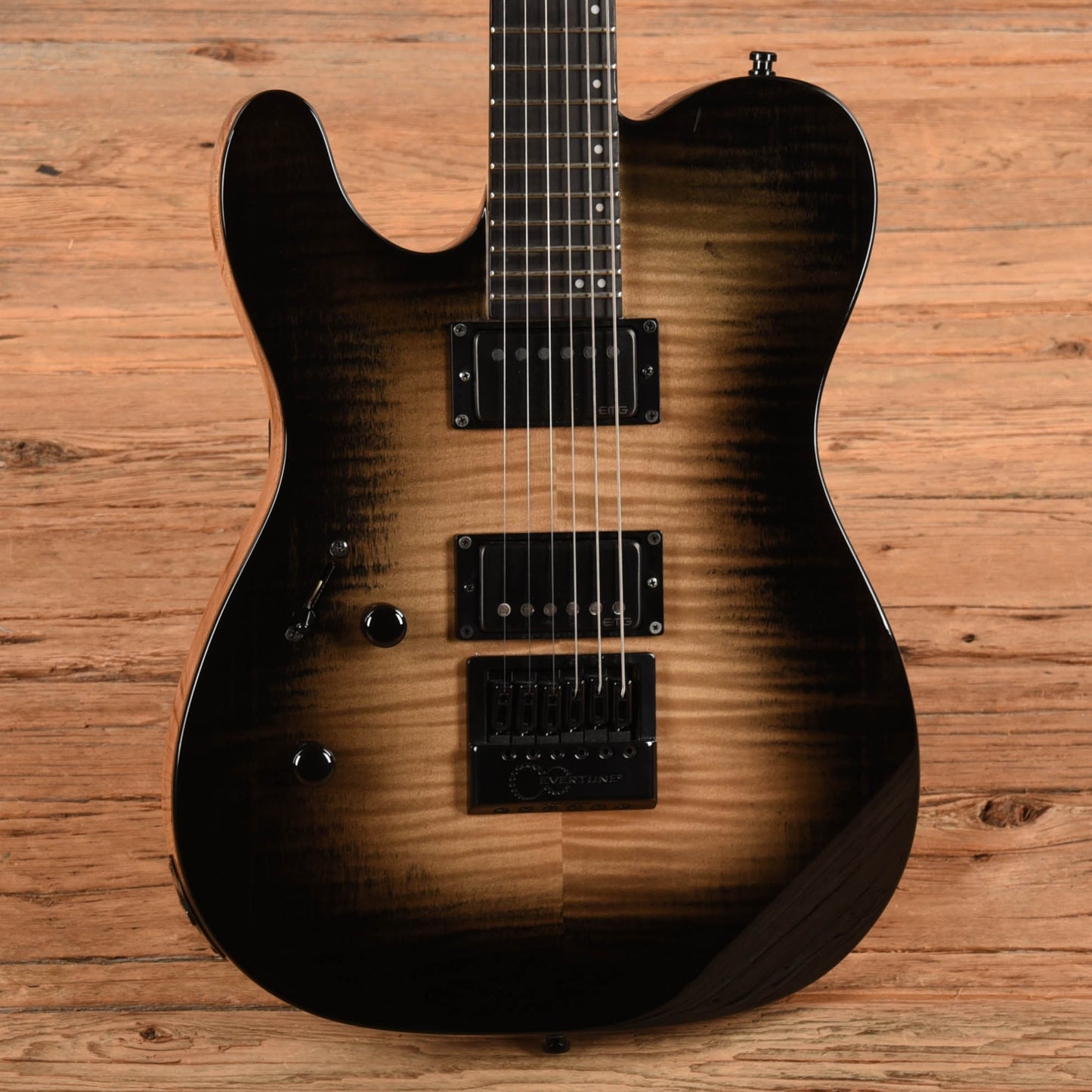 LTD TE-1000 Evertune Black Natural Burst 2019 LEFTY Electric Guitars / Solid Body