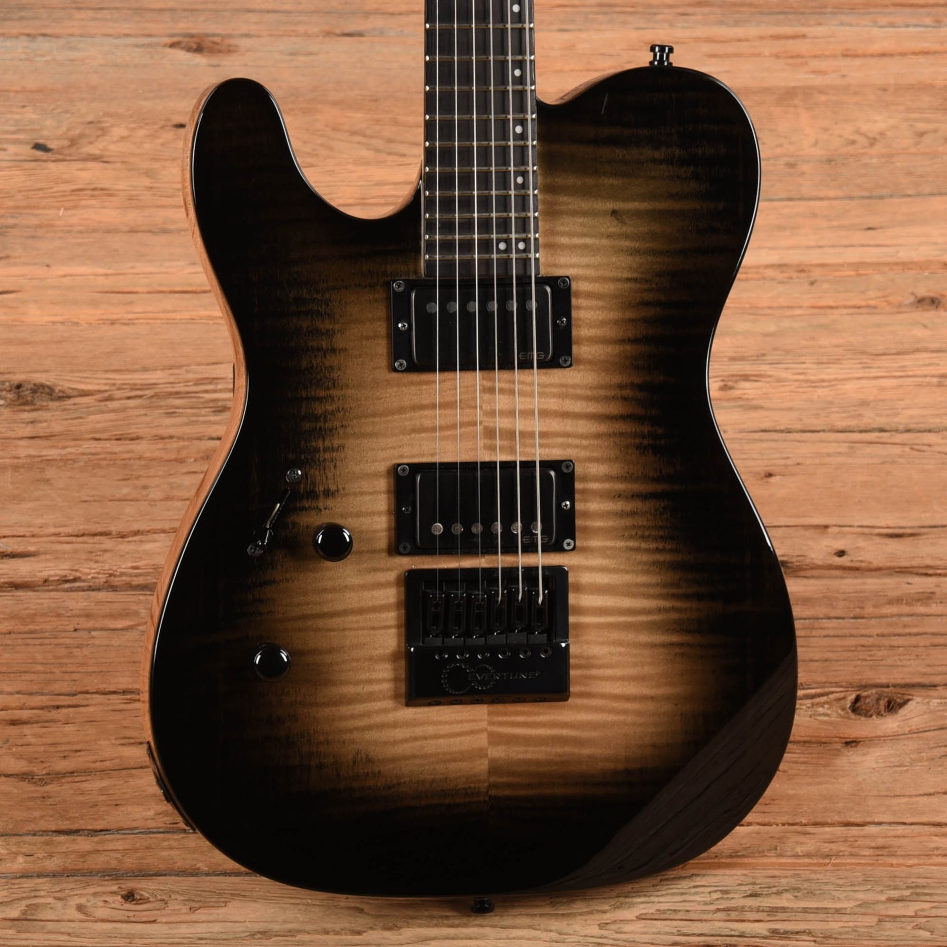 LTD TE-1000 Evertune Black Natural Burst 2019 LEFTY Electric Guitars / Solid Body