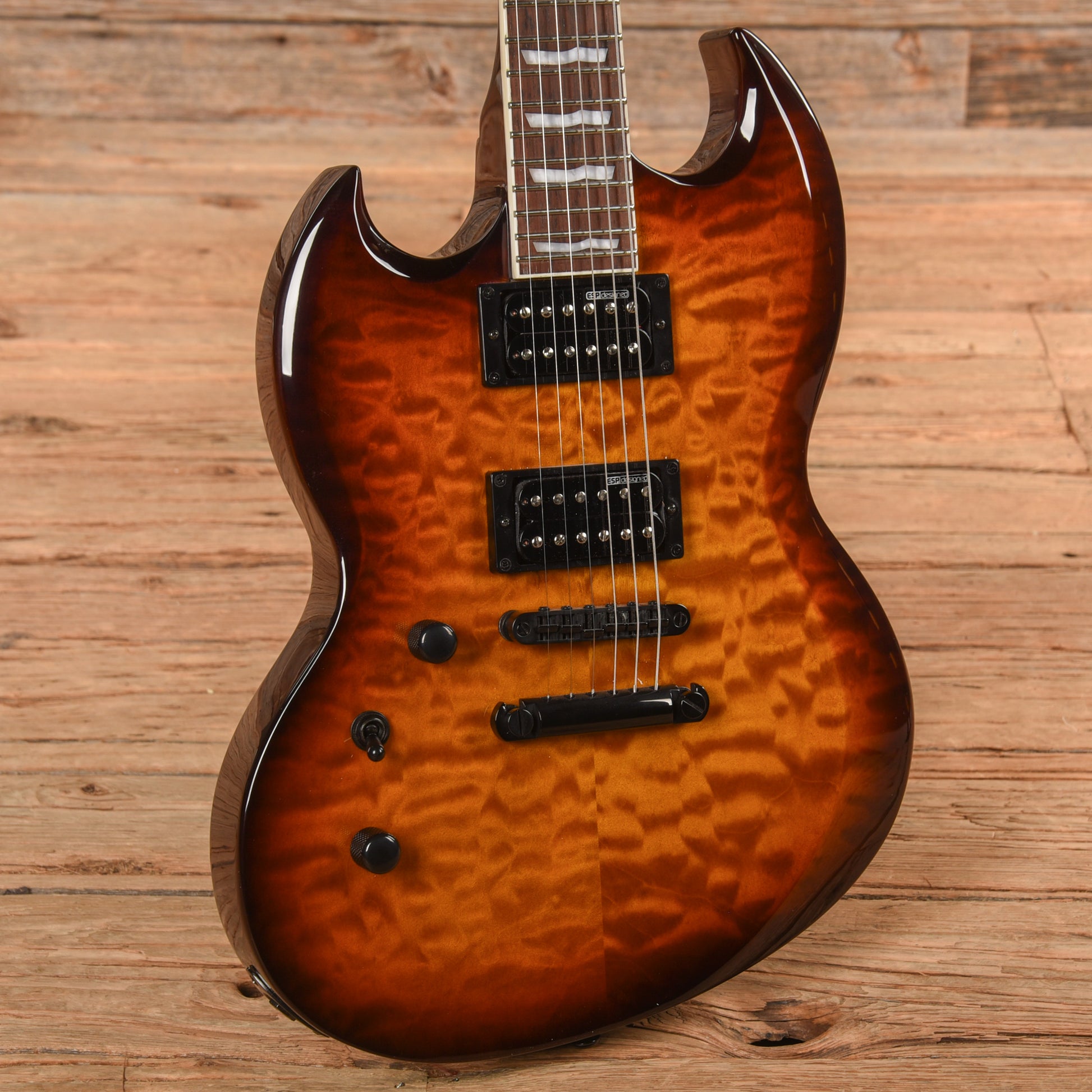 LTD Viper 256 Brown Sunburst 2022 LEFTY Electric Guitars / Solid Body