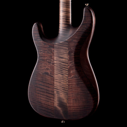 Lucem ST Deluxe Trans Black w/Flamed Giant Redwood Body & Bare Knuckle Irish Tour/Stormy Monday Set