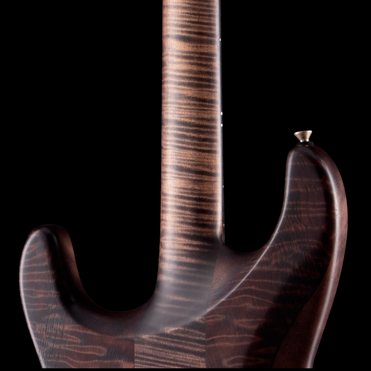 Lucem ST Deluxe Trans Black w/Flamed Giant Redwood Body & Bare Knuckle Irish Tour/Stormy Monday Set