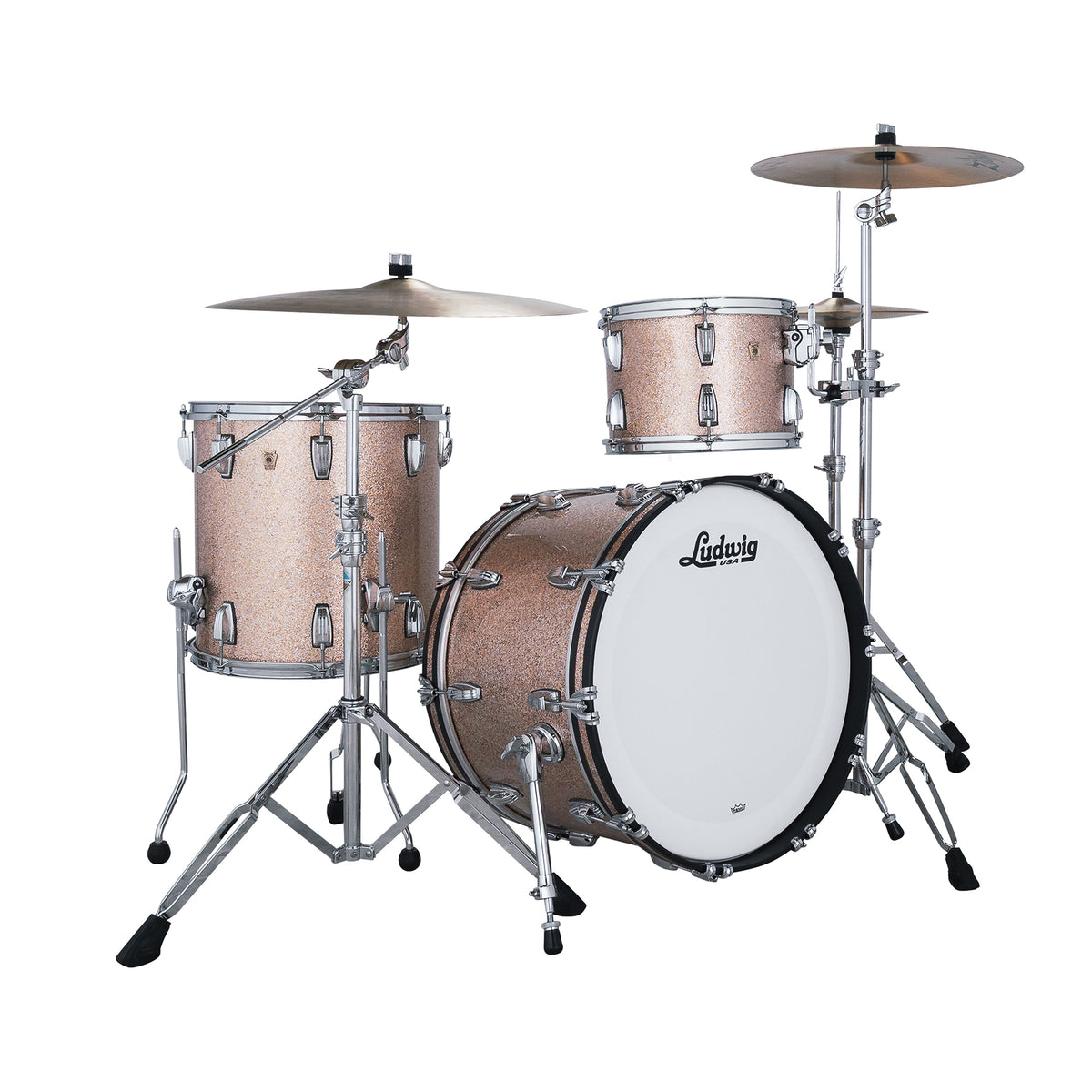 Ludwig Classic Maple 13/16/22 3pc. Drum Kit Champagne Sparkle Drum Kits