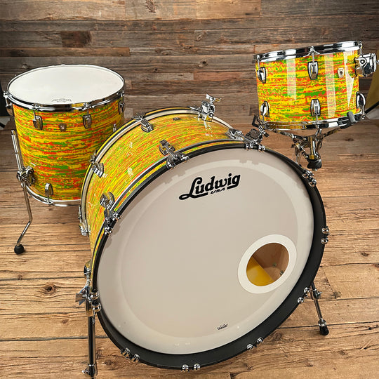Ludwig Classic Maple 3pc. 13/16/24 USED Citrus Mod Drum Kits