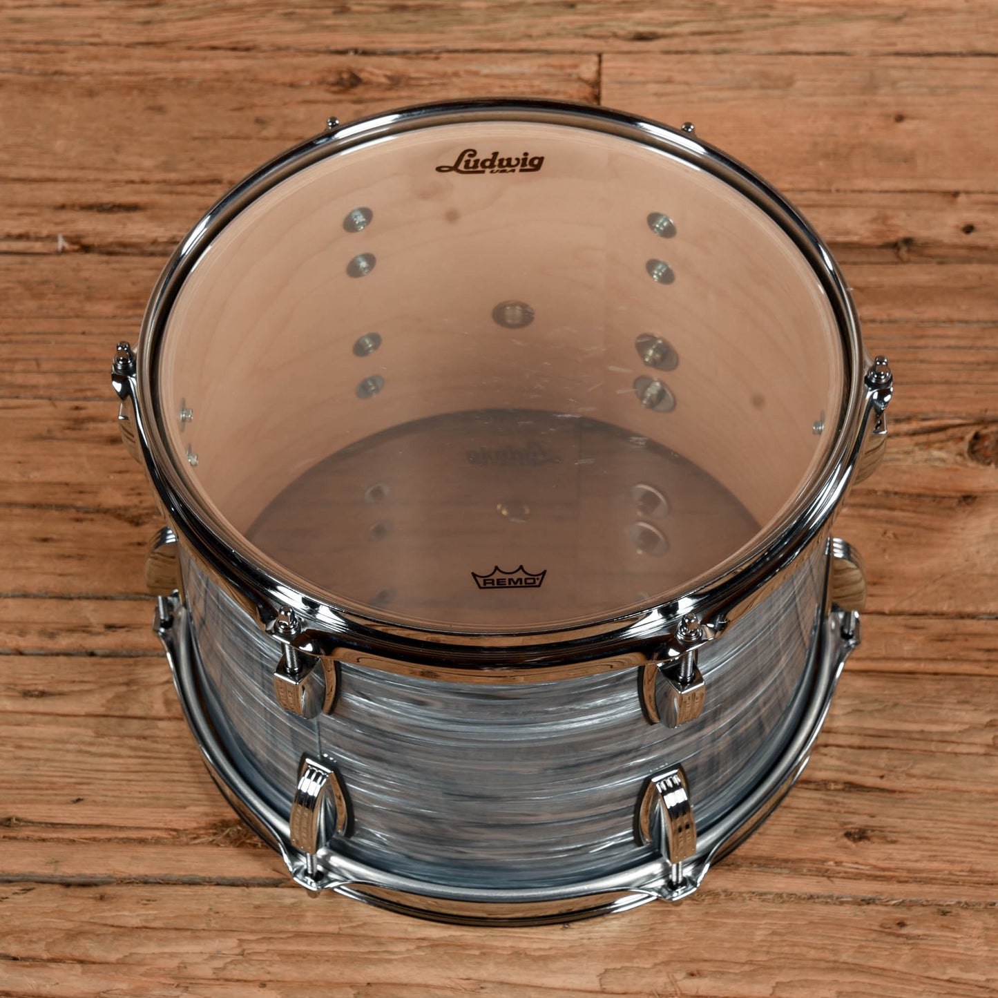 Ludwig Classic Maple 12/14/20 3pc. Drum Kit Vintage Blue Oyster Drums and Percussion / Acoustic Drums / Full Acoustic Kits