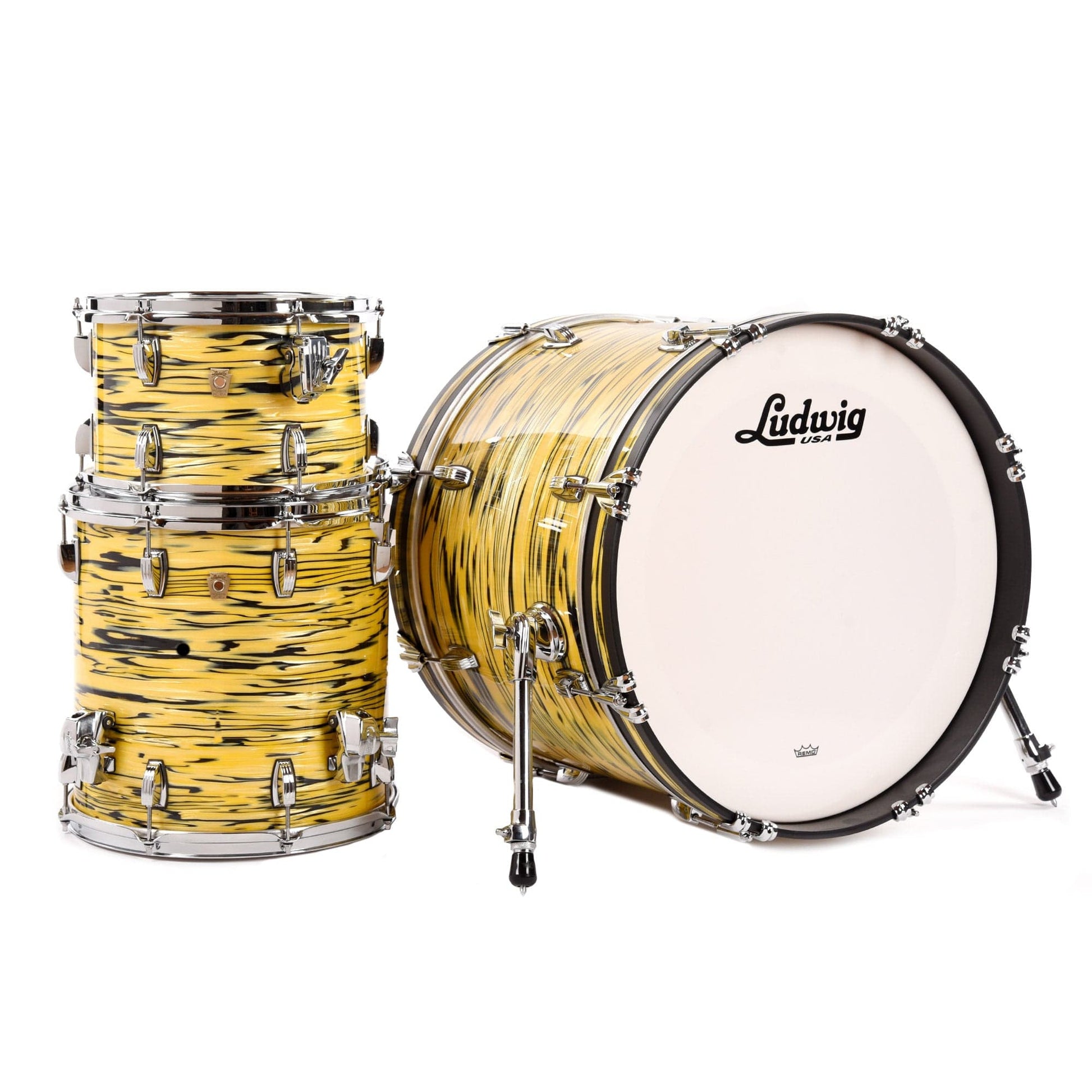 Ludwig Classic Maple 13/16/22 3pc. Drum Kit Lemon Oyster Drums and Percussion / Acoustic Drums / Full Acoustic Kits