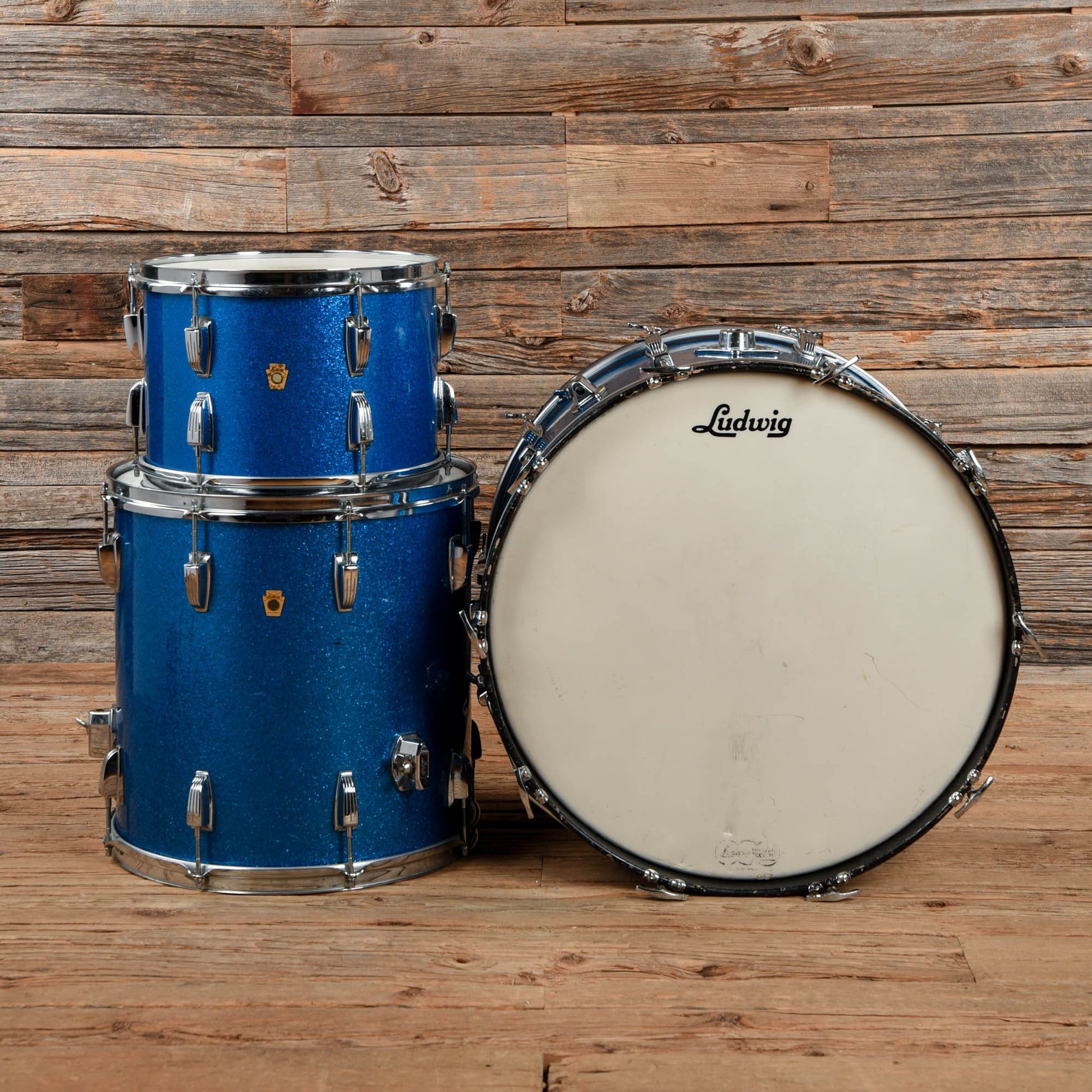 Ludwig Super Classic 13/16/22 Blue Sparkle Blue Sparkle 1965 Drums and Percussion / Acoustic Drums / Full Acoustic Kits
