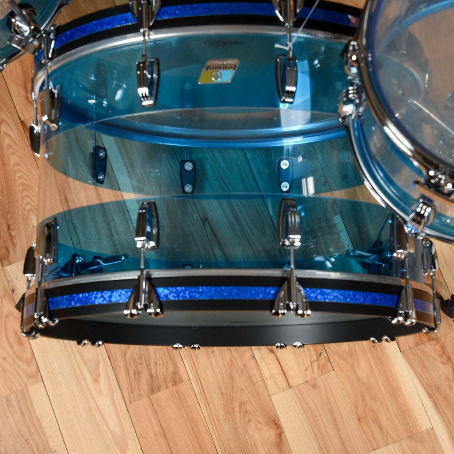 Ludwig Vistalite 13/16/24 3pc. Drum Kit Blue/Clear/Blue Limited Edition Drums and Percussion / Acoustic Drums / Full Acoustic Kits