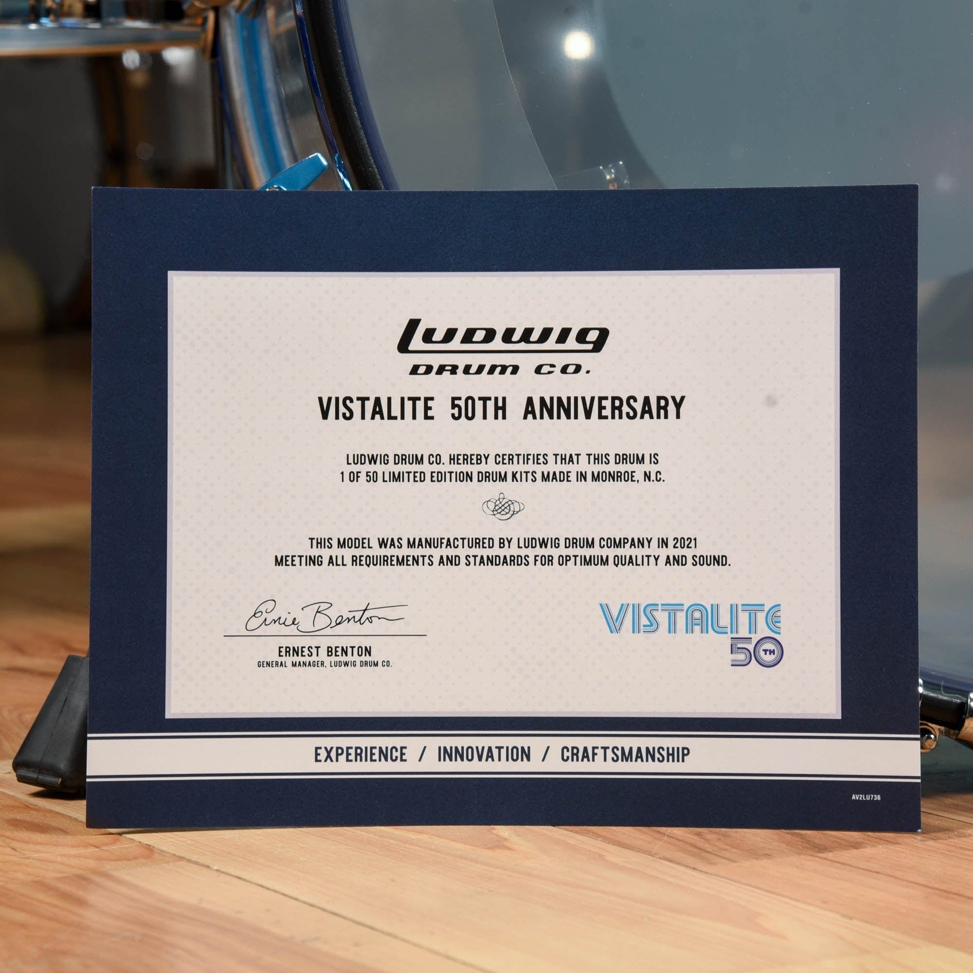 Ludwig Vistalite 13/16/24 3pc. Drum Kit Blue/Clear/Blue Limited Edition Drums and Percussion / Acoustic Drums / Full Acoustic Kits