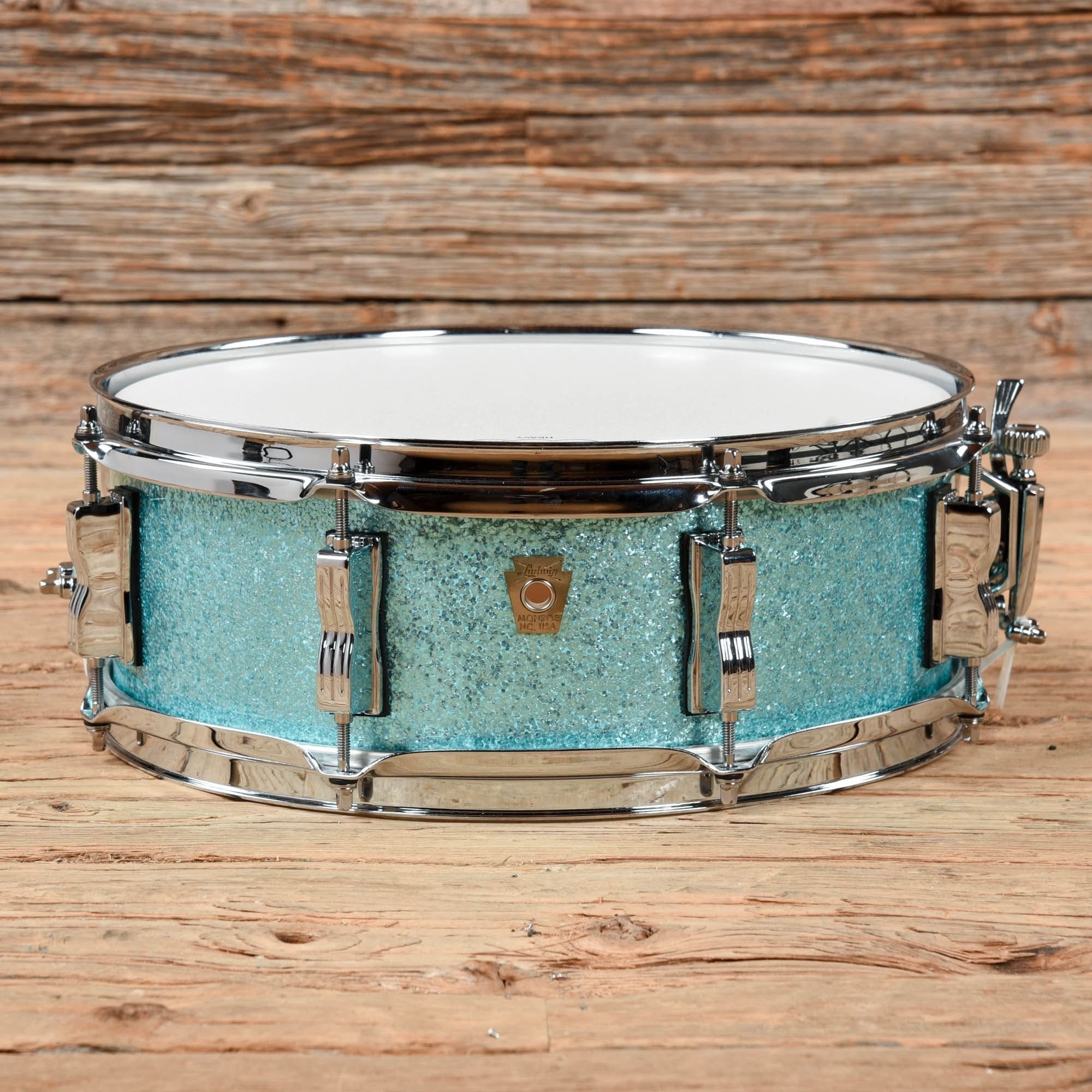 Ludwig 5.5x14 Classic Maple Teal Sparkle Snare Drum USED Drums and Percussion / Acoustic Drums / Snare