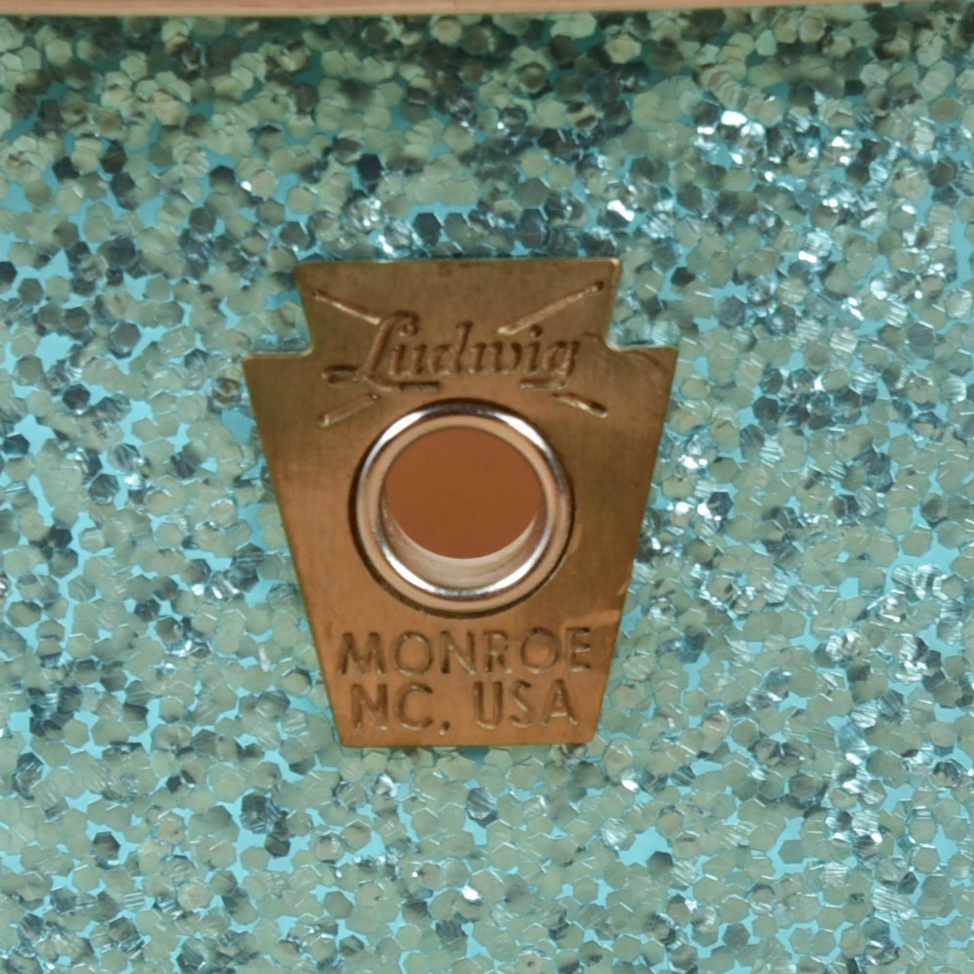 Ludwig 5.5x14 Classic Maple Teal Sparkle Snare Drum USED Drums and Percussion / Acoustic Drums / Snare