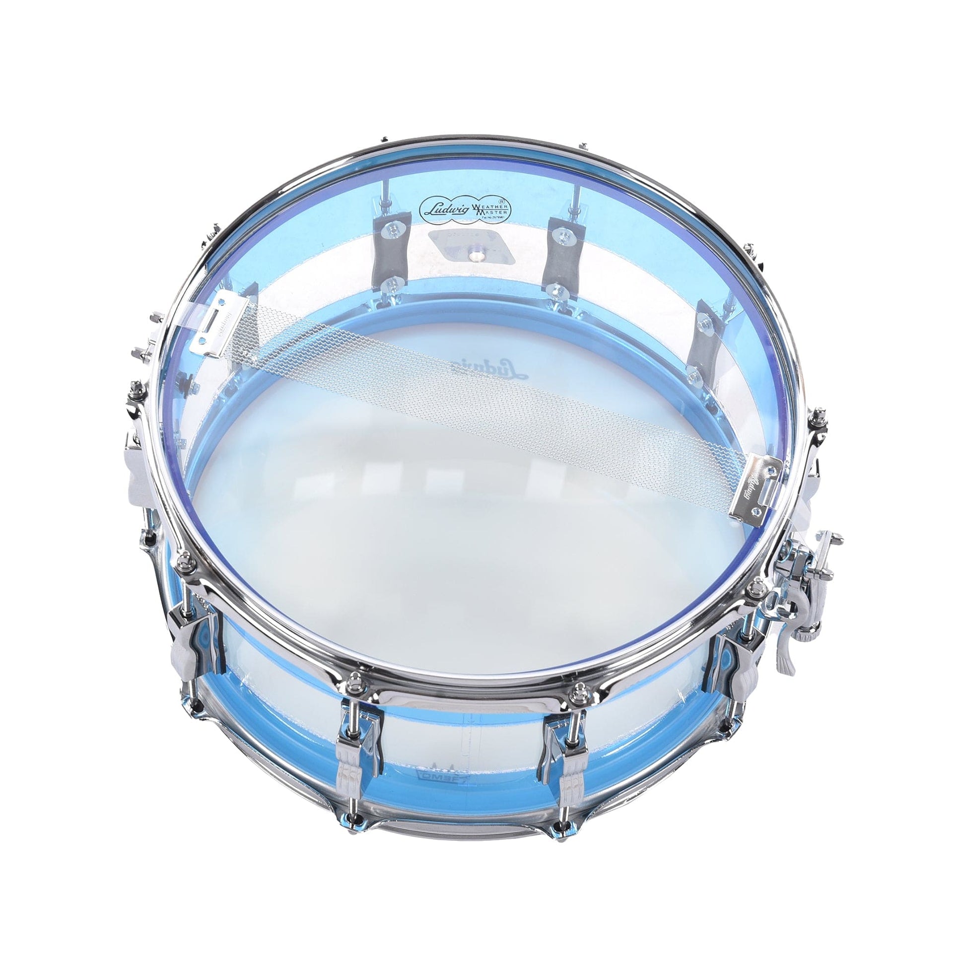 Ludwig 6.5x14 Vistalite Snare Drum Blue/Clear/Blue Limited Edition Drums and Percussion / Acoustic Drums / Snare