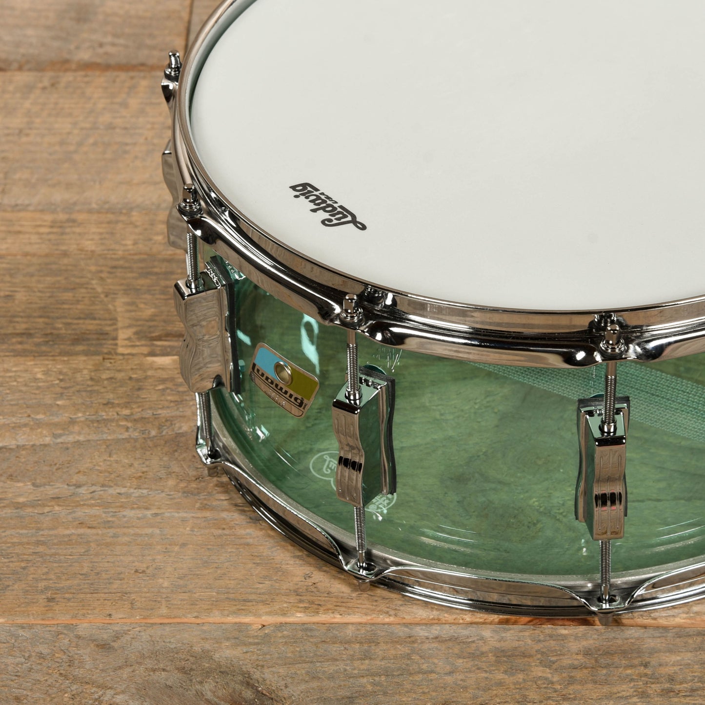Ludwig 6.5x14 Vistalite Snare Drum Coke Bottle Green Drums and Percussion / Acoustic Drums / Snare