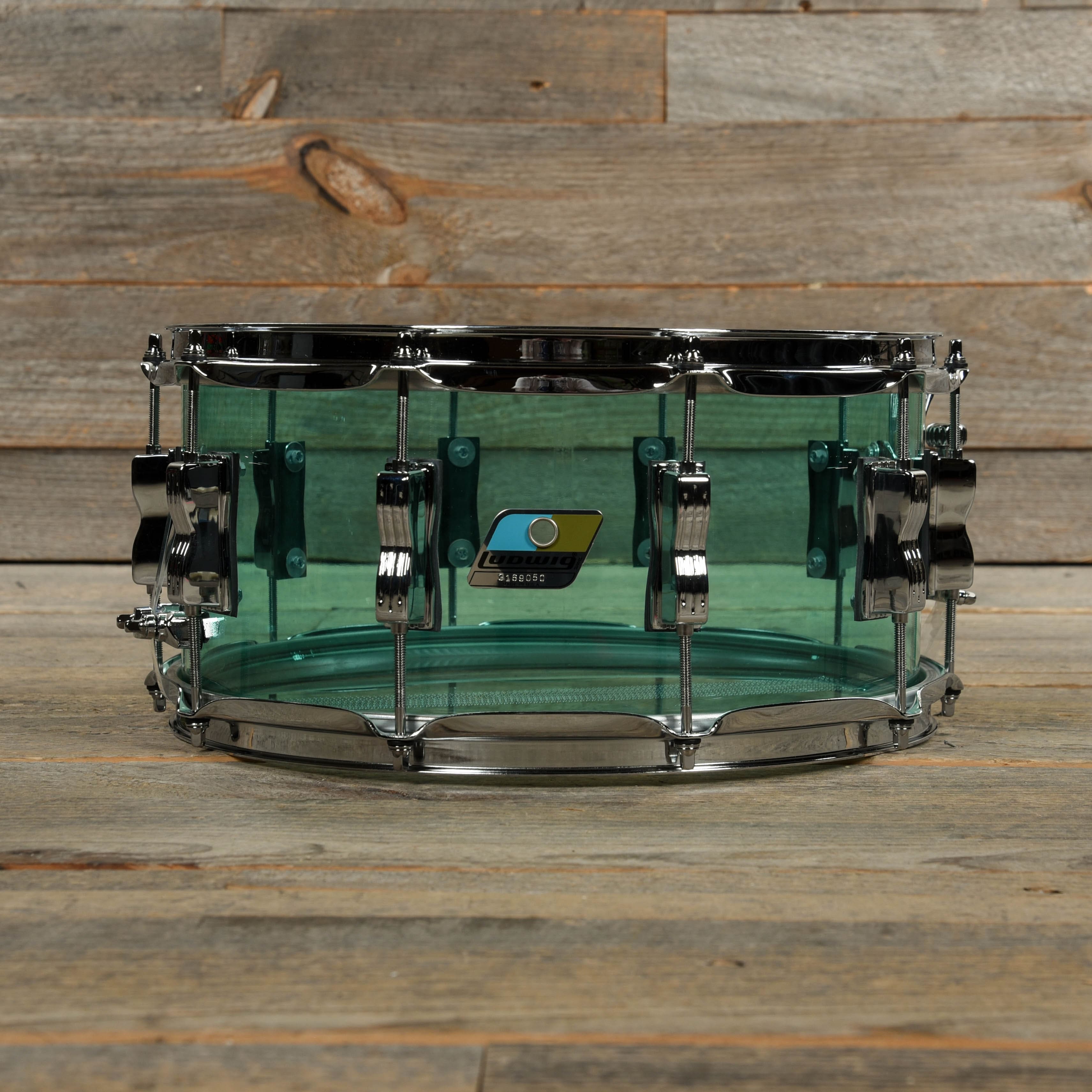 Ludwig 6.5x14 Vistalite Snare Drum Coke Bottle Green Drums and Percussion / Acoustic Drums / Snare
