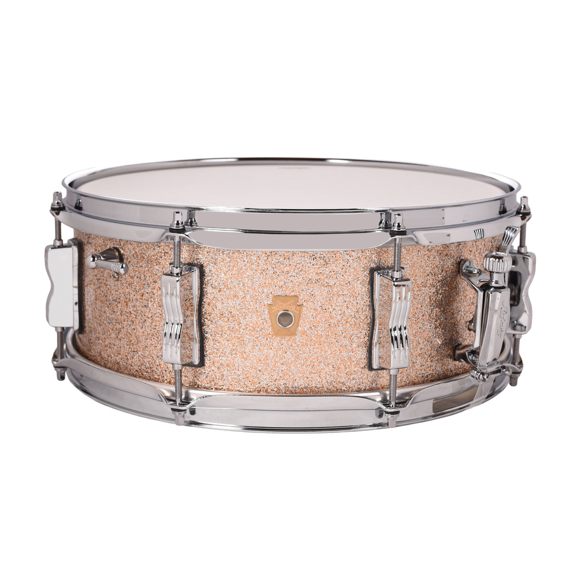 Ludwig 5.5x14 Classic Maple Jazz Fest Snare Drum Champagne Sparkle Snare Drums