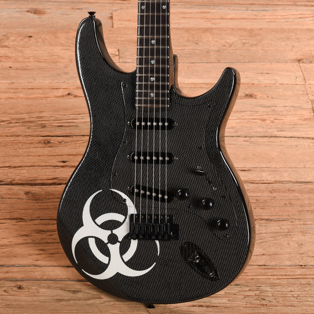 Luther Carbon Fiber S-Style Black Electric Guitars