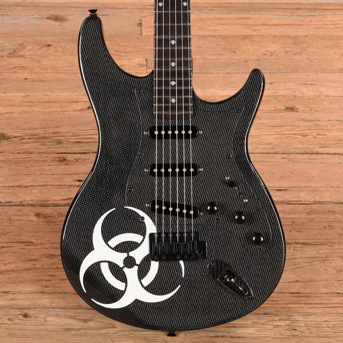 Luther Carbon Fiber S-Style Black Electric Guitars