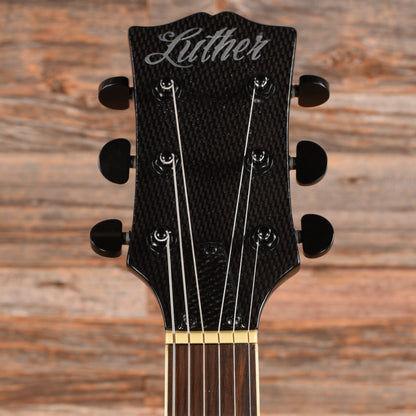 Luther LP Style Carbon Fiber Black Electric Guitars