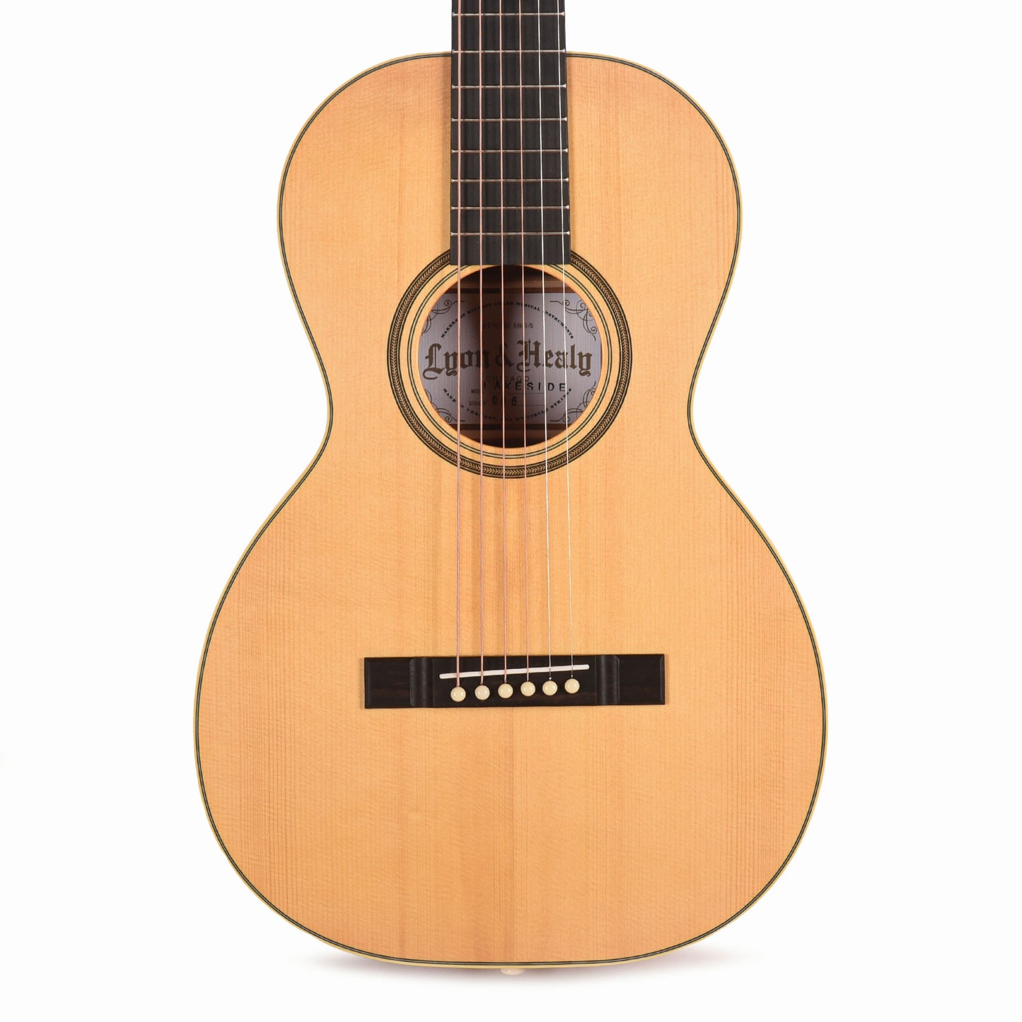 Lyon & Healy The Lakeside Adirondack Red Spruce/Cherry Satin Natural Acoustic Guitars / Parlor