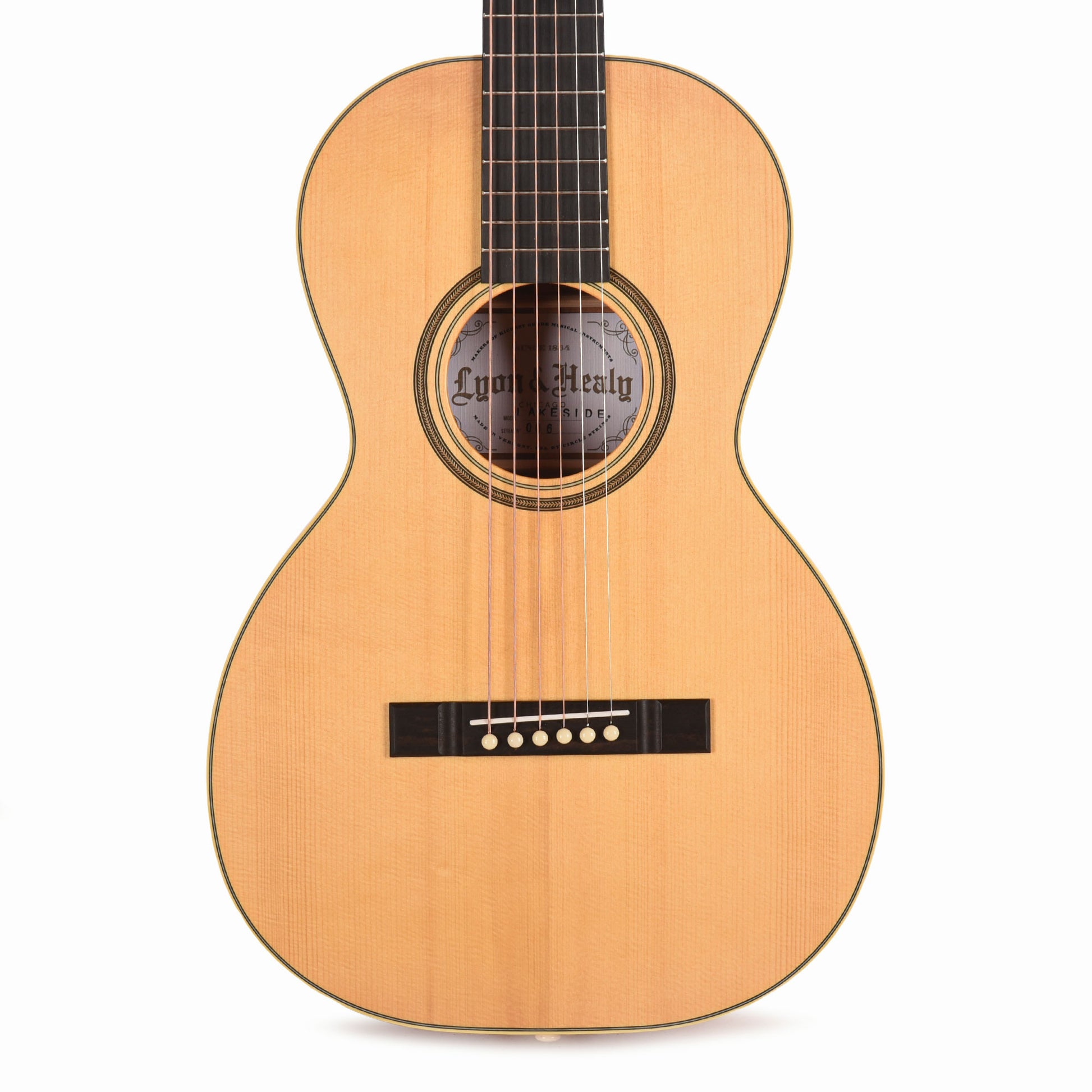 Lyon & Healy The Lakeside Adirondack Red Spruce/Cherry Satin Natural Acoustic Guitars / Parlor
