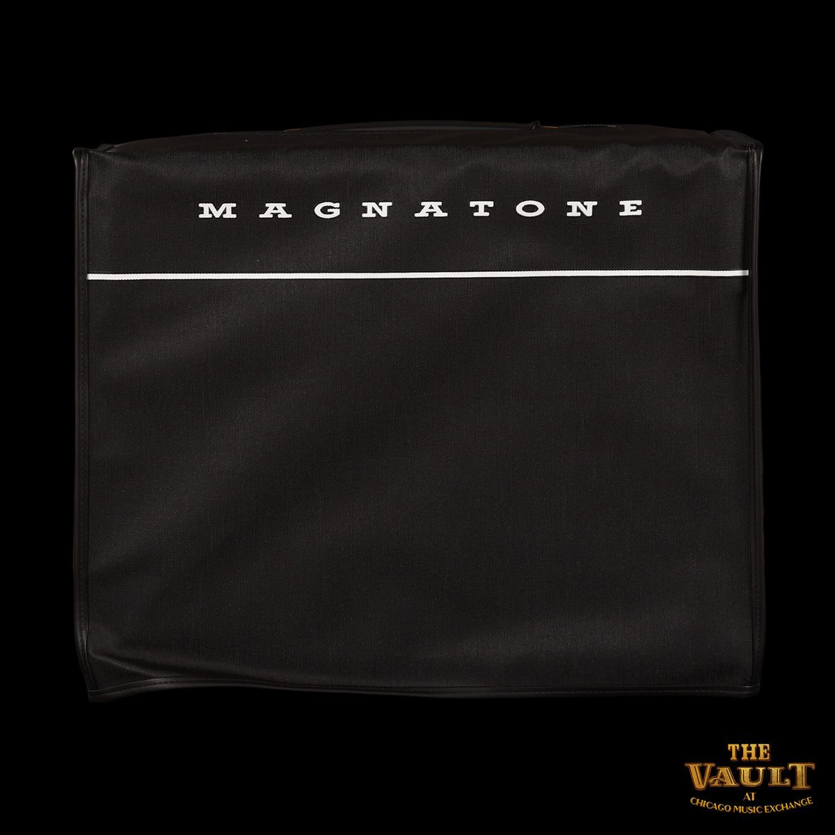Magnatone BABY M80 12w 1x10" Combo CME Vault Exclusive Black Levant w/ Gold Piping & EC Collins Pinstripe Grill Cloth Amplifiers