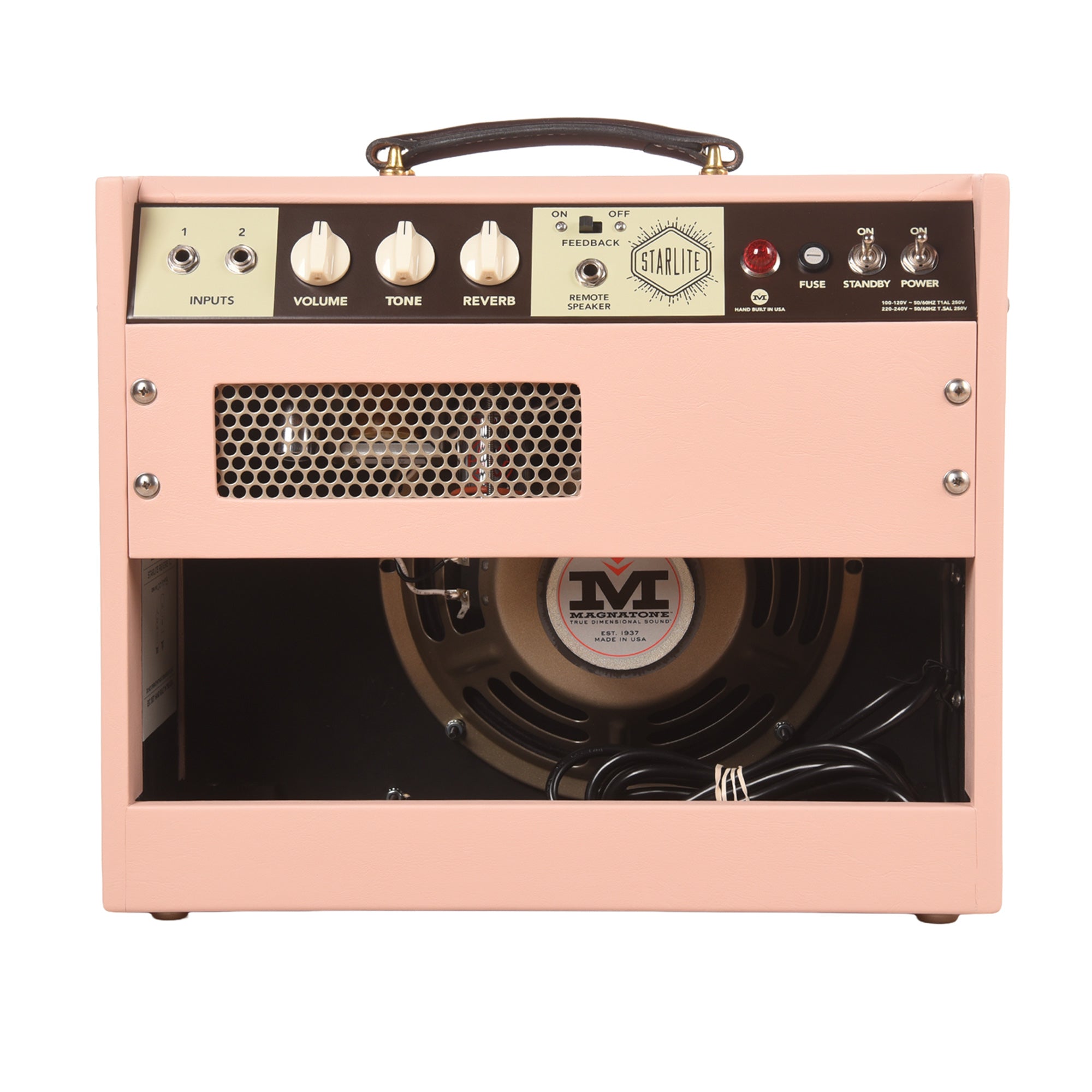 Magnatone Starlite 8w 1x10 Combo Amp w/ Reverb Aged Pink Amplifiers