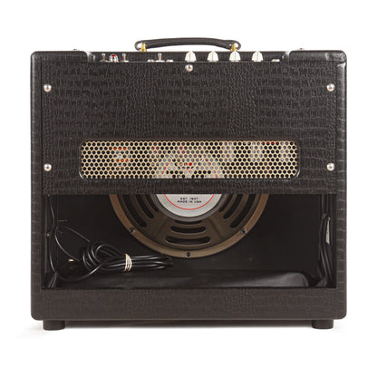Magnatone Varsity Reverb 15w 1x12 Point to Point Handwired Combo Amp Cathedral Black Amplifiers