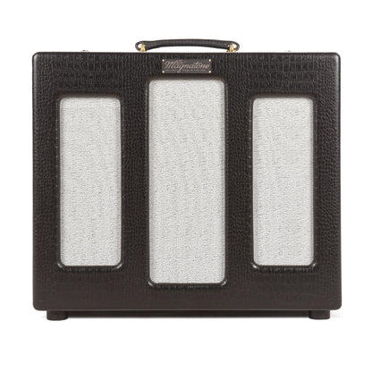 Magnatone Varsity Reverb 15w 1x12 Point to Point Handwired Combo Amp Cathedral Black Amplifiers